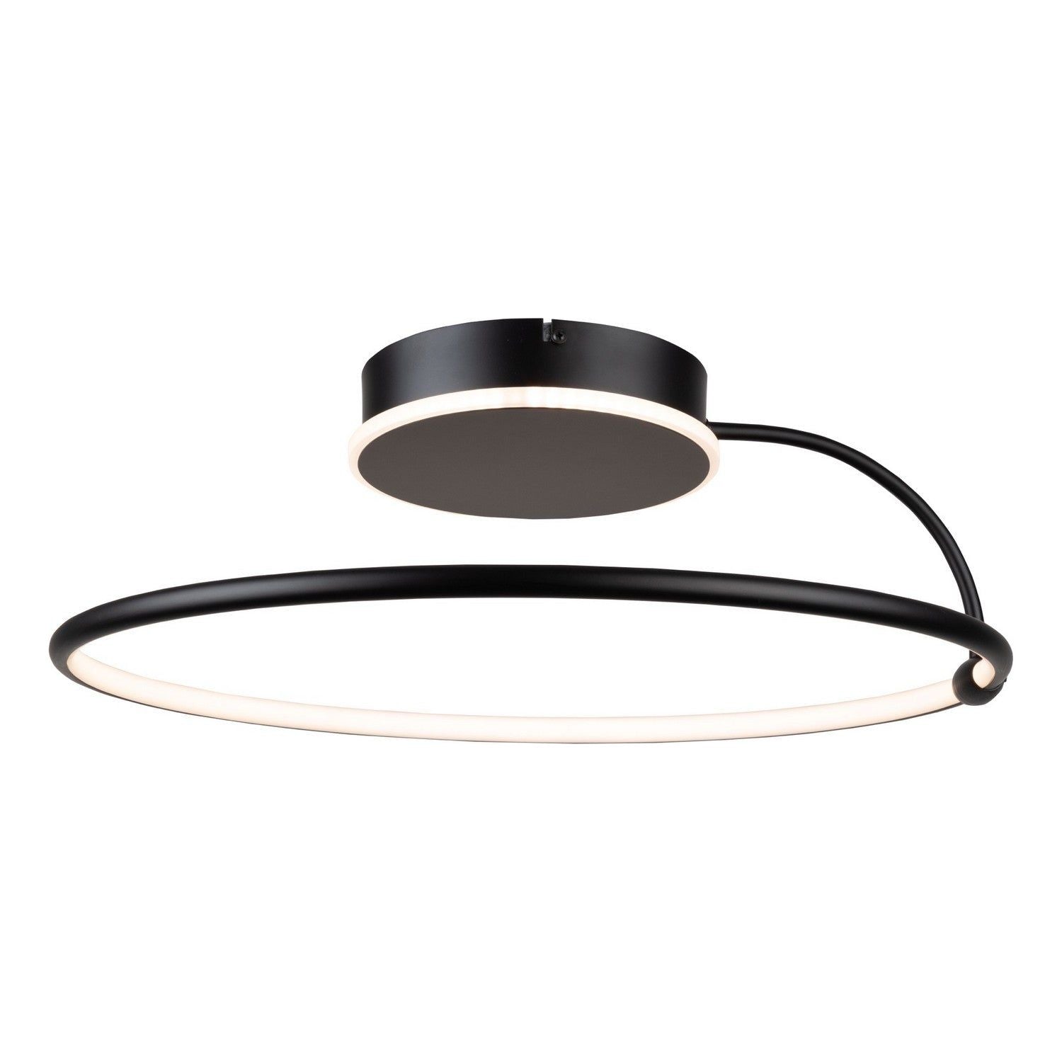 Artcraft Canada - AC6631BK - LED Semi-Flush Mount - Halo - Black