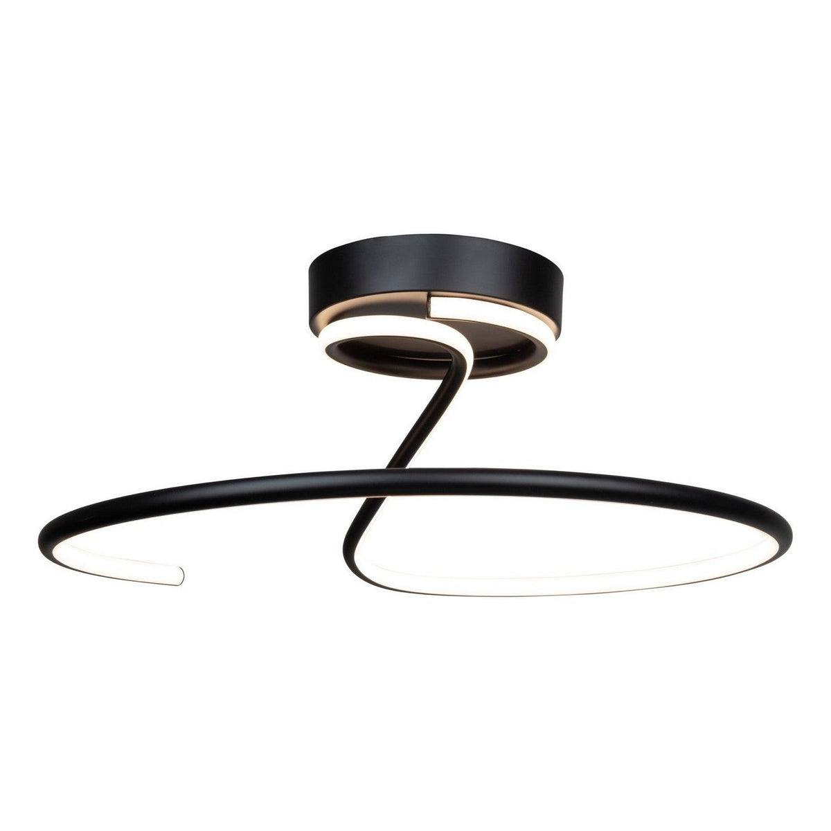 Artcraft Canada - AC6633BK - LED Semi-Flush Mount - Halo - Black