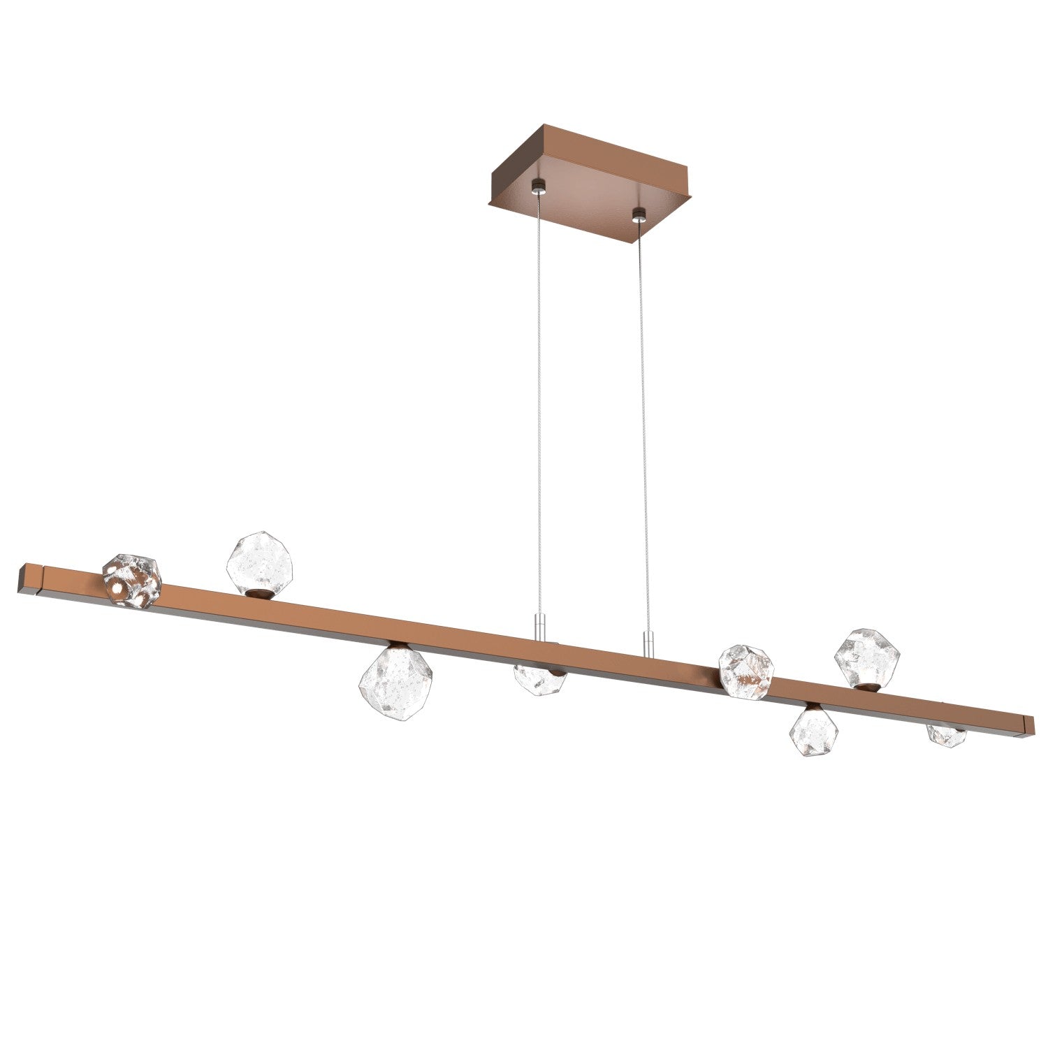 Hammerton Studio - PLB0070-54-BB-CZ-CA1-L3 - LED Linear Suspension - Stella - Burnished Bronze