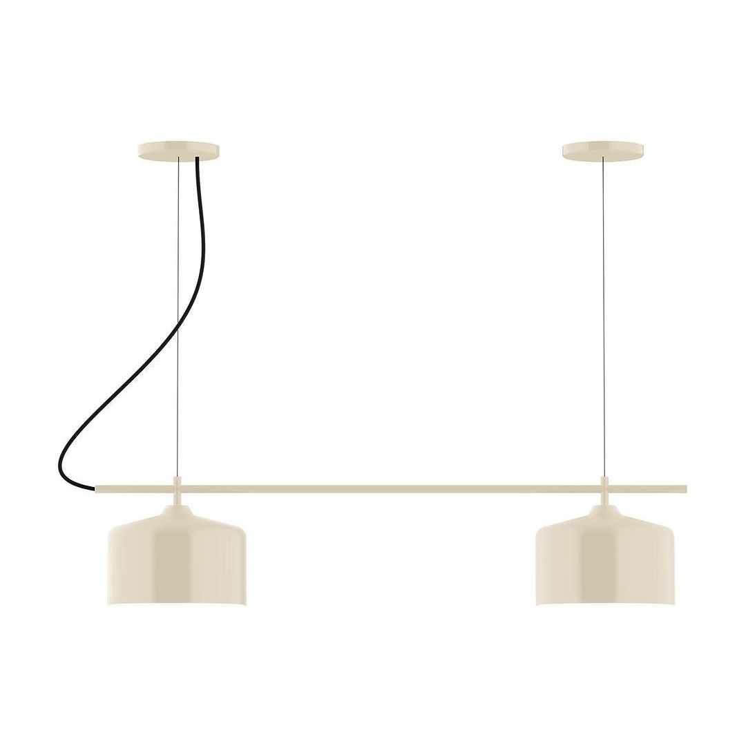 Montclair Light Works - CHB419-16 - Two Light Linear Chandelier - Axis - Cream