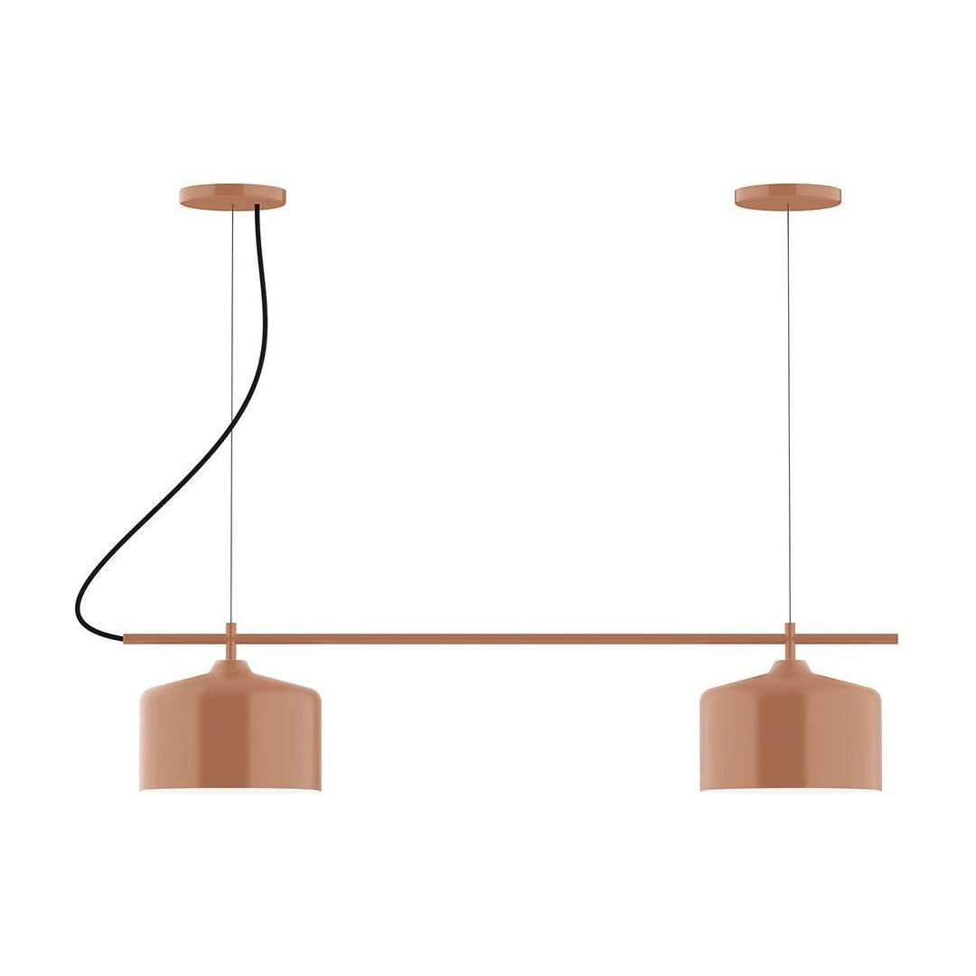 Montclair Light Works - CHB419-19 - Two Light Linear Chandelier - Axis - Terracotta