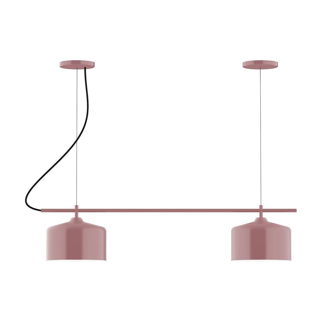 Montclair Light Works - CHB419-20 - Two Light Linear Chandelier - Axis - Mauve