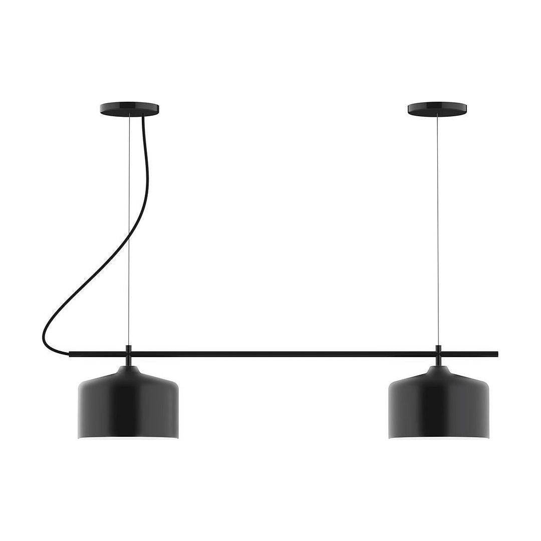 Montclair Light Works - CHB419-41 - Two Light Linear Chandelier - Axis - Black