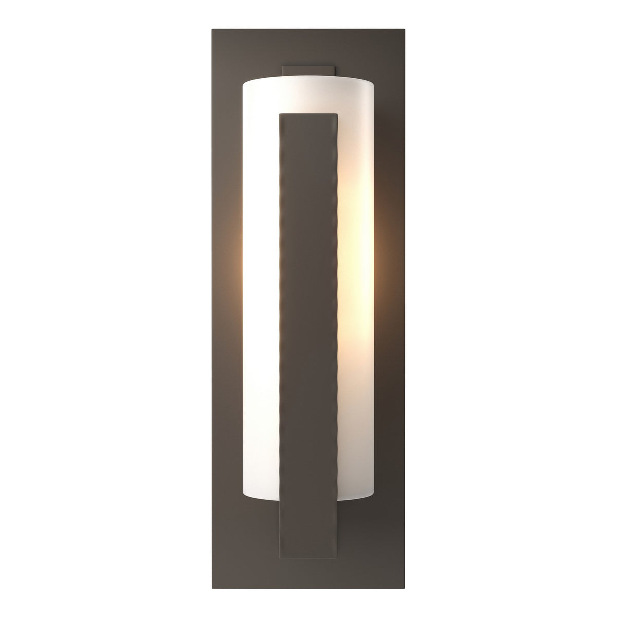 Hubbardton Forge - 307286-SKT-77-GG0034 - One Light Outdoor Wall Sconce - Vertical Bar - Coastal Dark Smoke