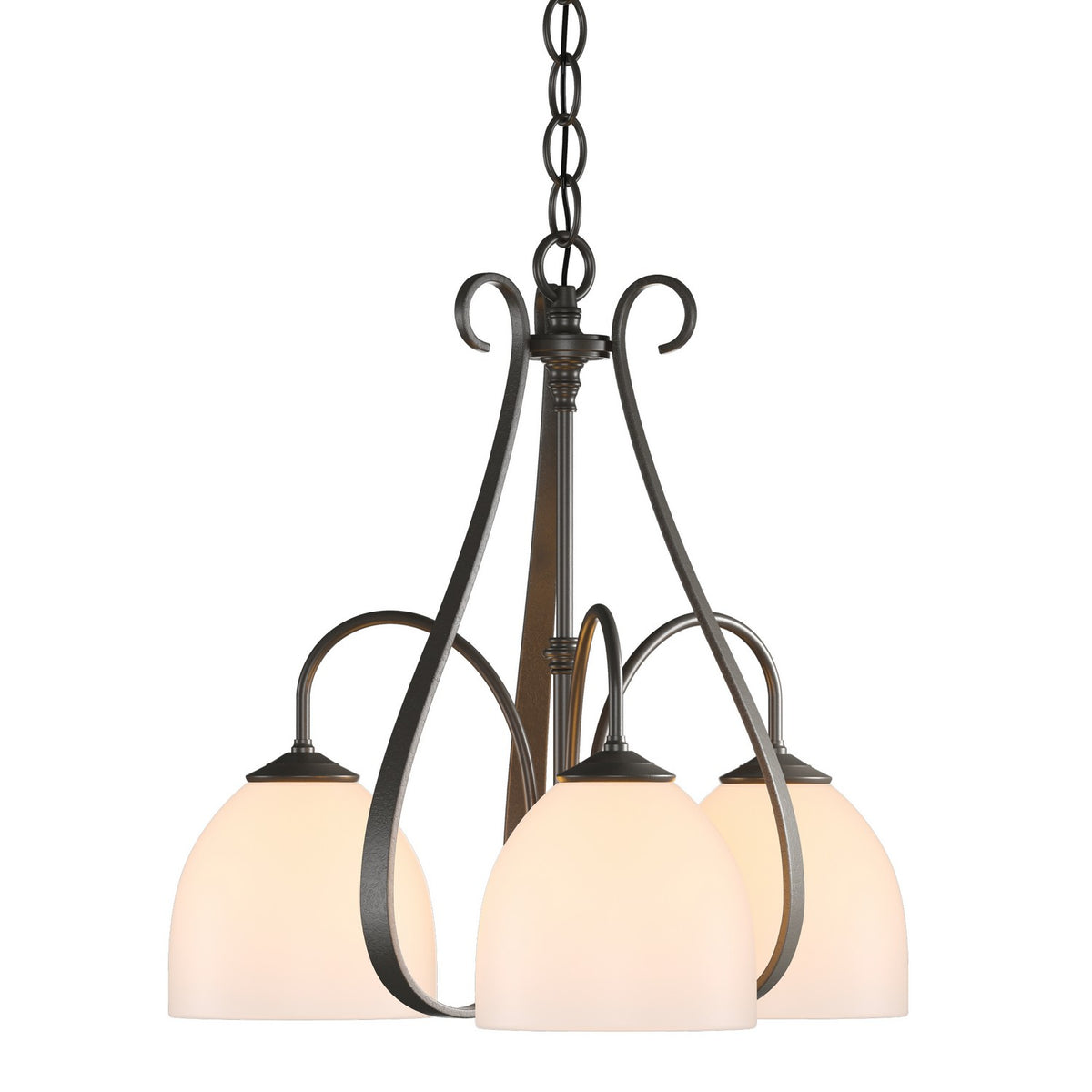 Hubbardton Forge - 101441-SKT-07-GG0001 - Three Light Chandelier - Sweeping Taper - Dark Smoke