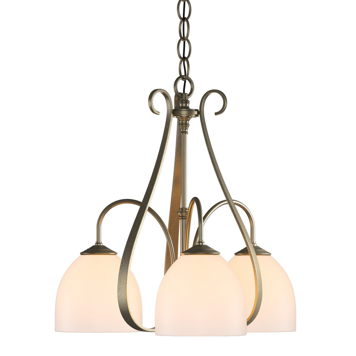 Hubbardton Forge - 101441-SKT-84-GG0001 - Three Light Chandelier - Sweeping Taper - Soft Gold