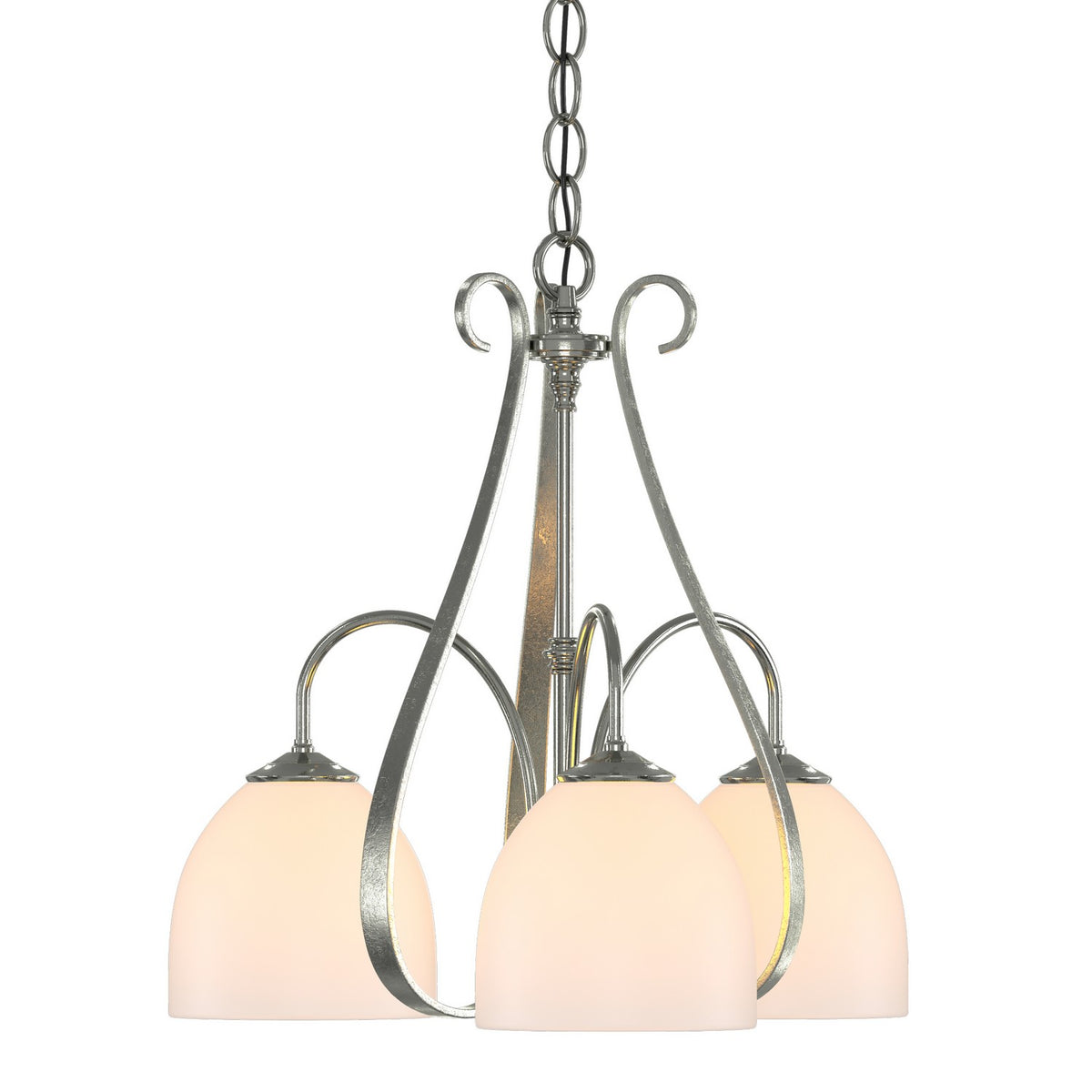 Hubbardton Forge - 101441-SKT-85-GG0001 - Three Light Chandelier - Sweeping Taper - Sterling