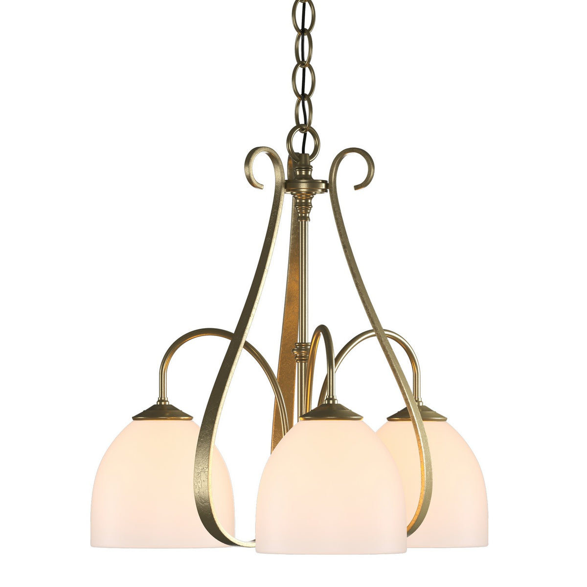 Hubbardton Forge - 101441-SKT-86-GG0001 - Three Light Chandelier - Sweeping Taper - Modern Brass