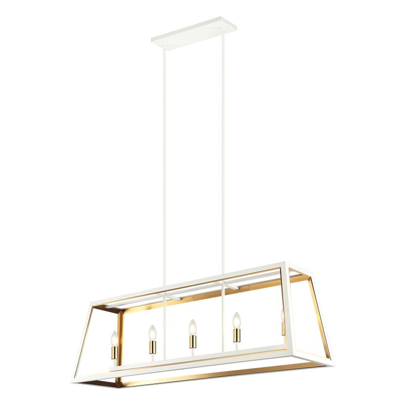 Matteo Canada - C72105WHAG - Five Light Pendant - Rosalie