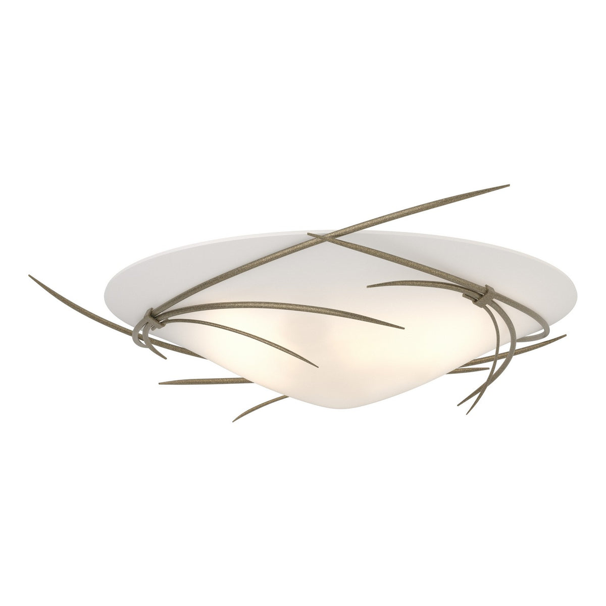 Hubbardton Forge - 121620-SKT-84-GG0722 - Three Light Semi-Flush Mount - Wisp - Soft Gold