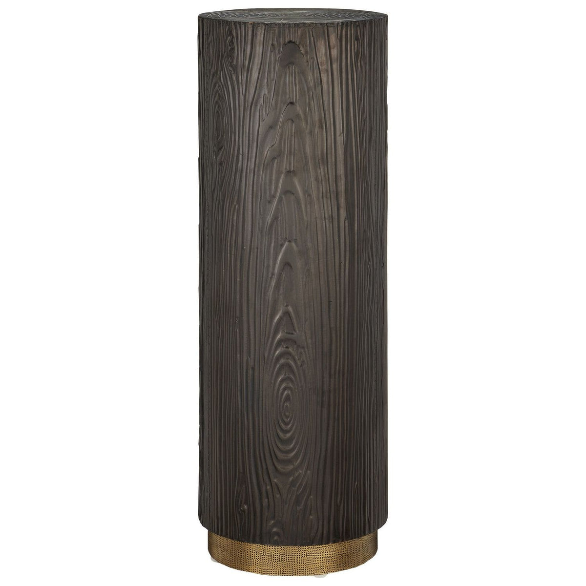 Currey and Company - 1000-0139 - Pedestal - Terra - Bronze/Brass