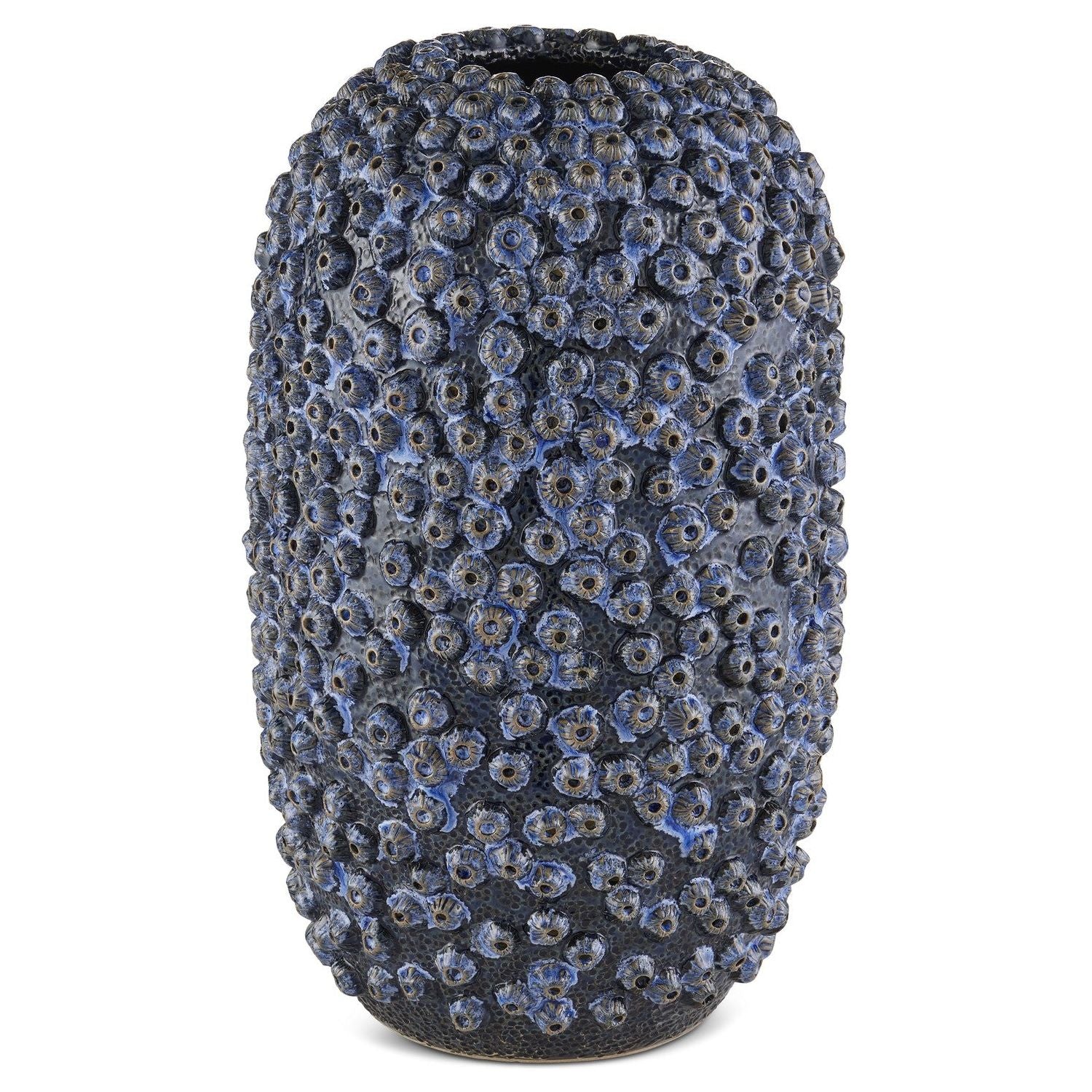 Currey and Company - 1200-0741 - Vase - Deep Sea - Reactive Blue