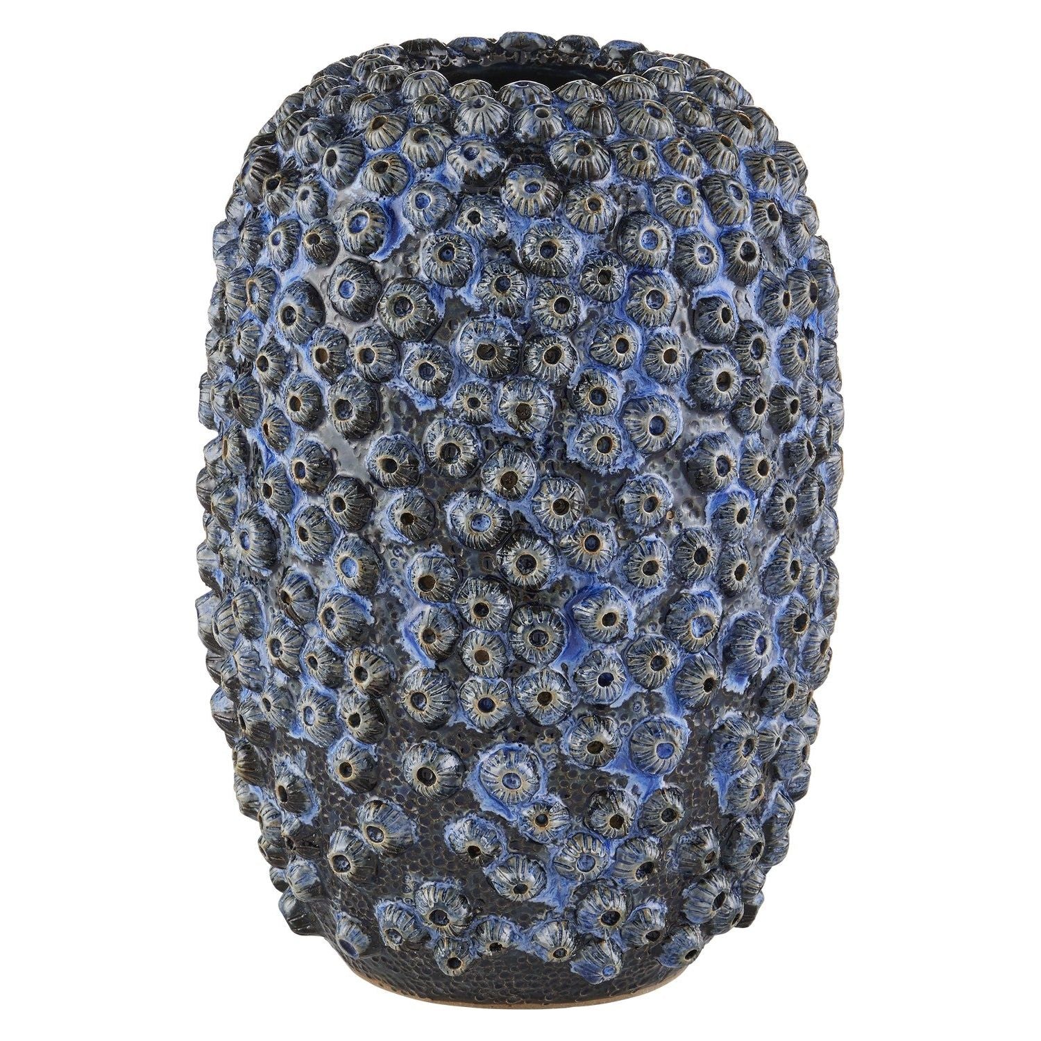 Currey and Company - 1200-0742 - Vase - Deep Sea - Reactive Blue