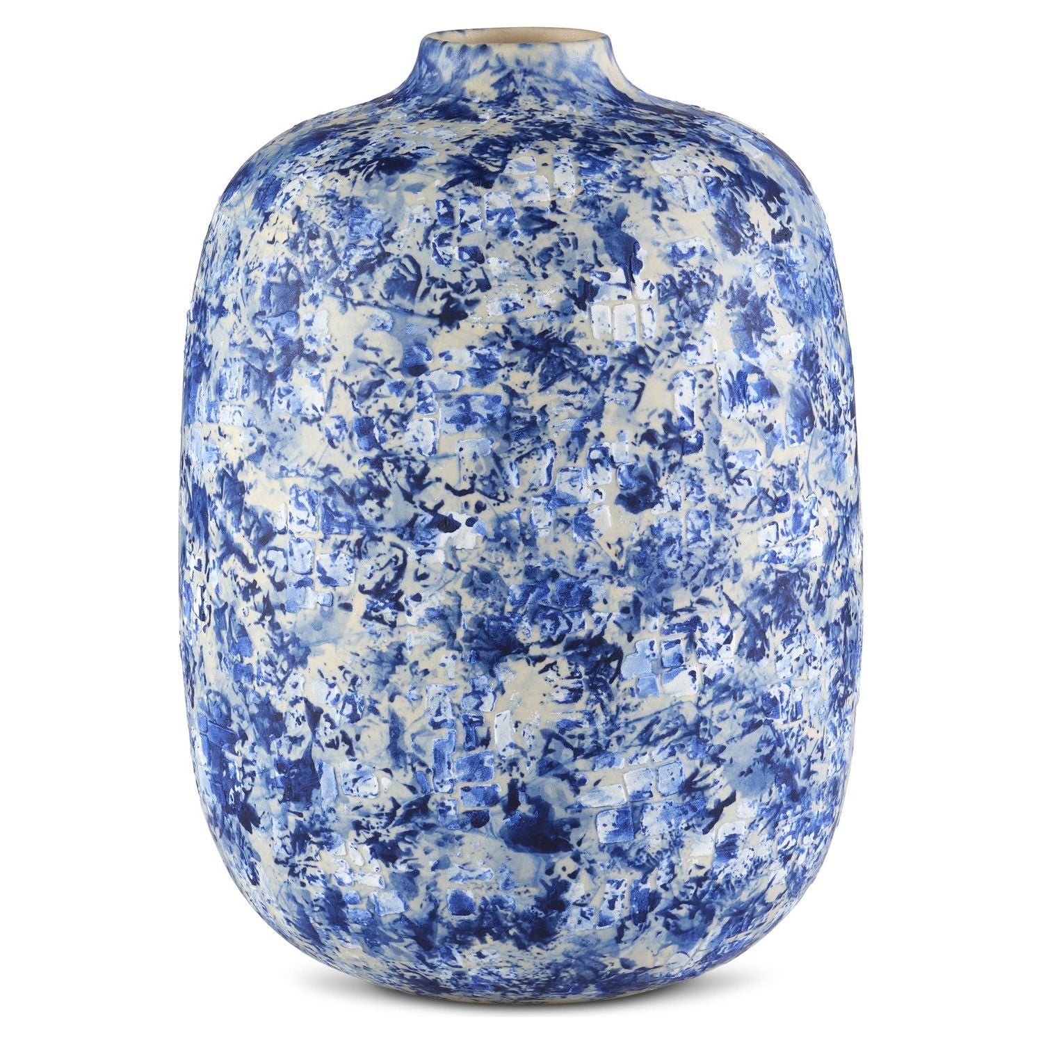 Currey and Company - 1200-0749 - Vase - Nixos - Blue/White