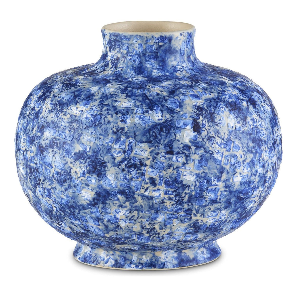 Currey and Company - 1200-0750 - Vase - Nixos - Blue/White