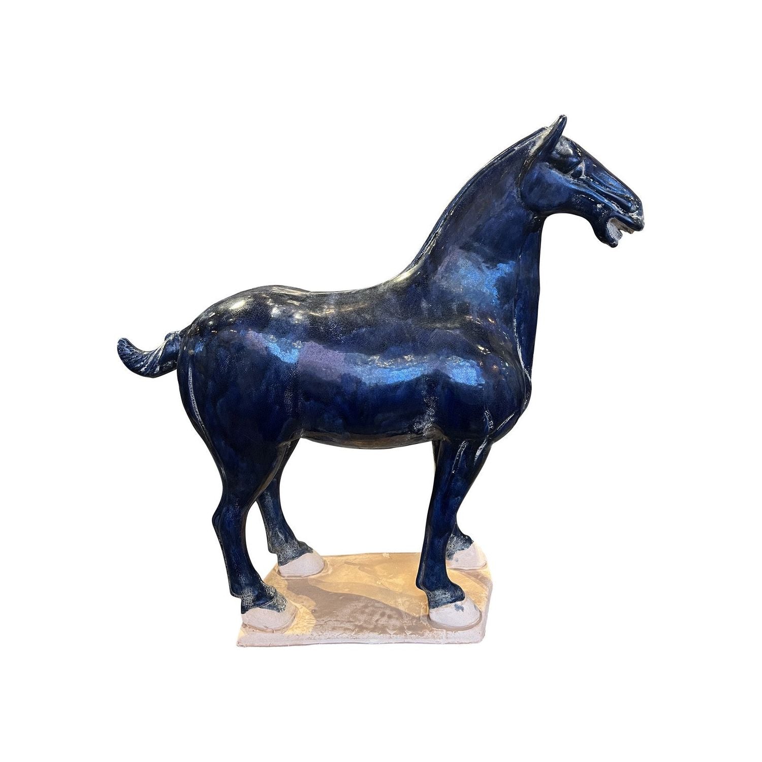 Currey and Company - 1200-0781 - Sculpture - Tang Dynasty - Blue