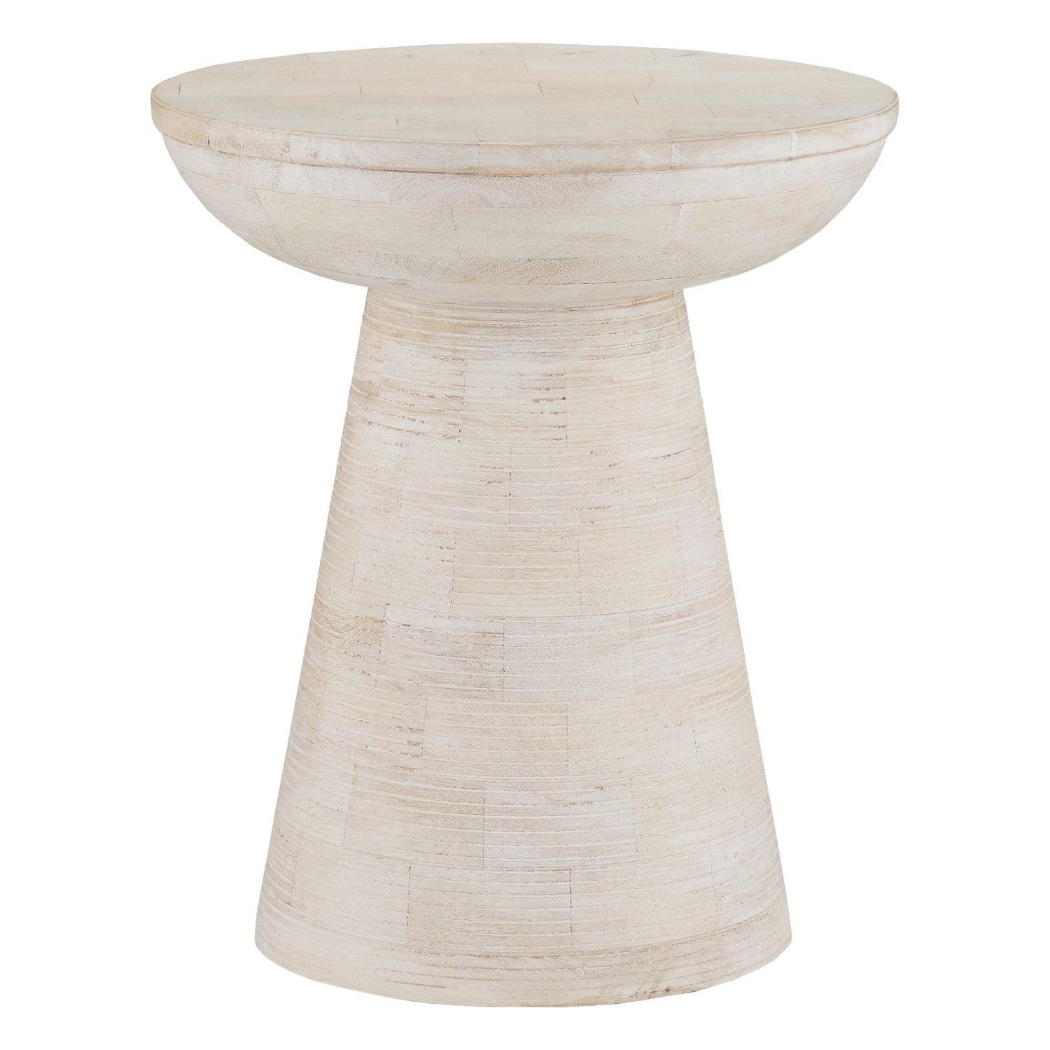 Currey and Company - 3000-0236 - Accent Table - Gati - Whitewash