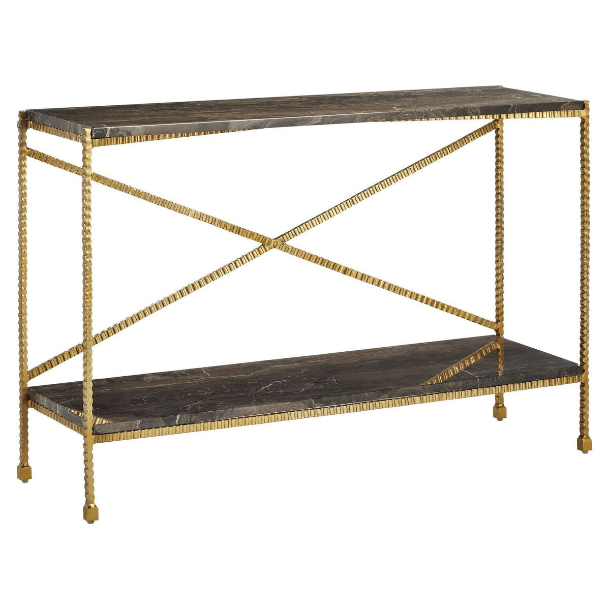 Currey and Company - 4000-0173 - Console Table - Flying - Natural/Gold