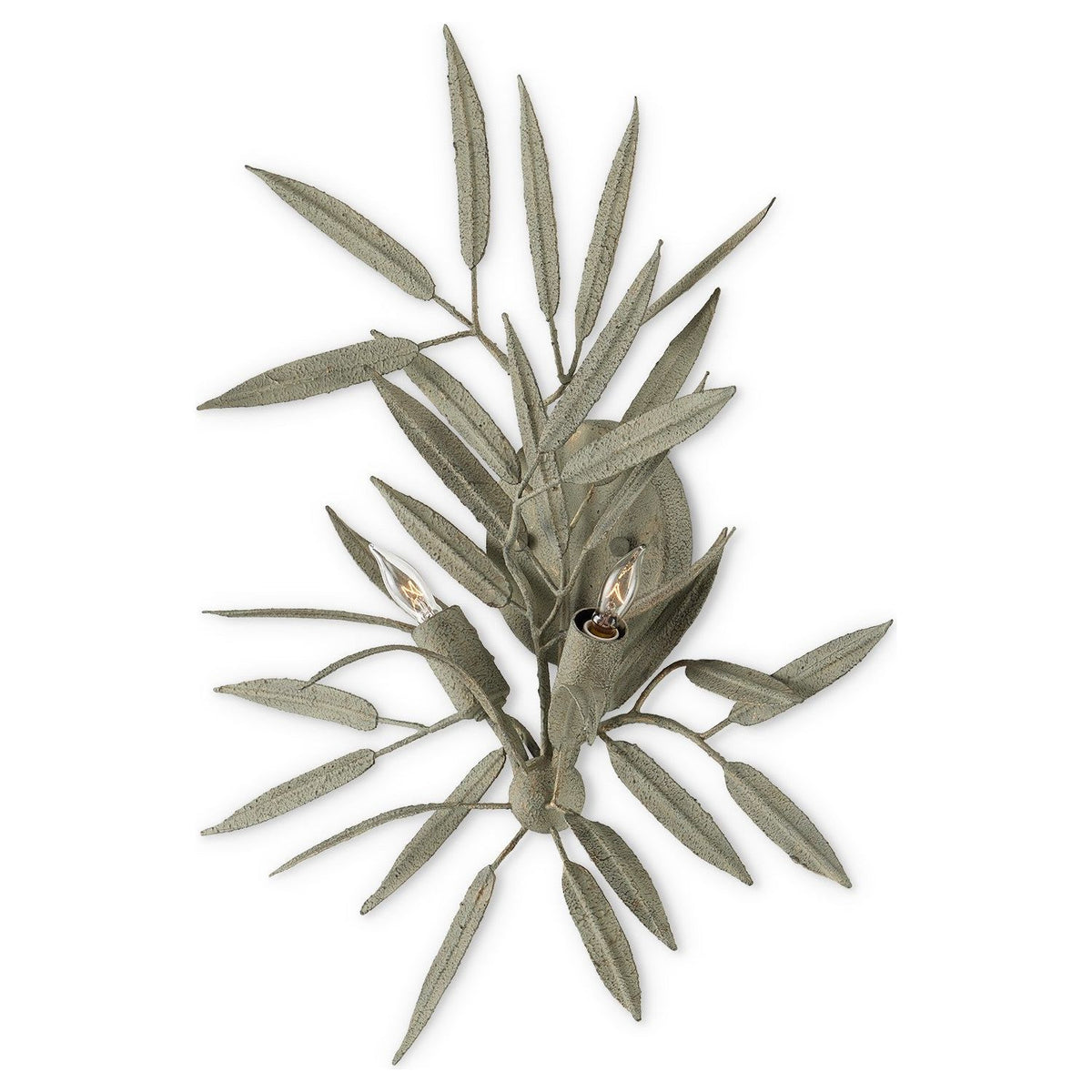 Currey and Company - 5000-0228 - Two Light Wall Sconce - Sasaya - Textured Sage