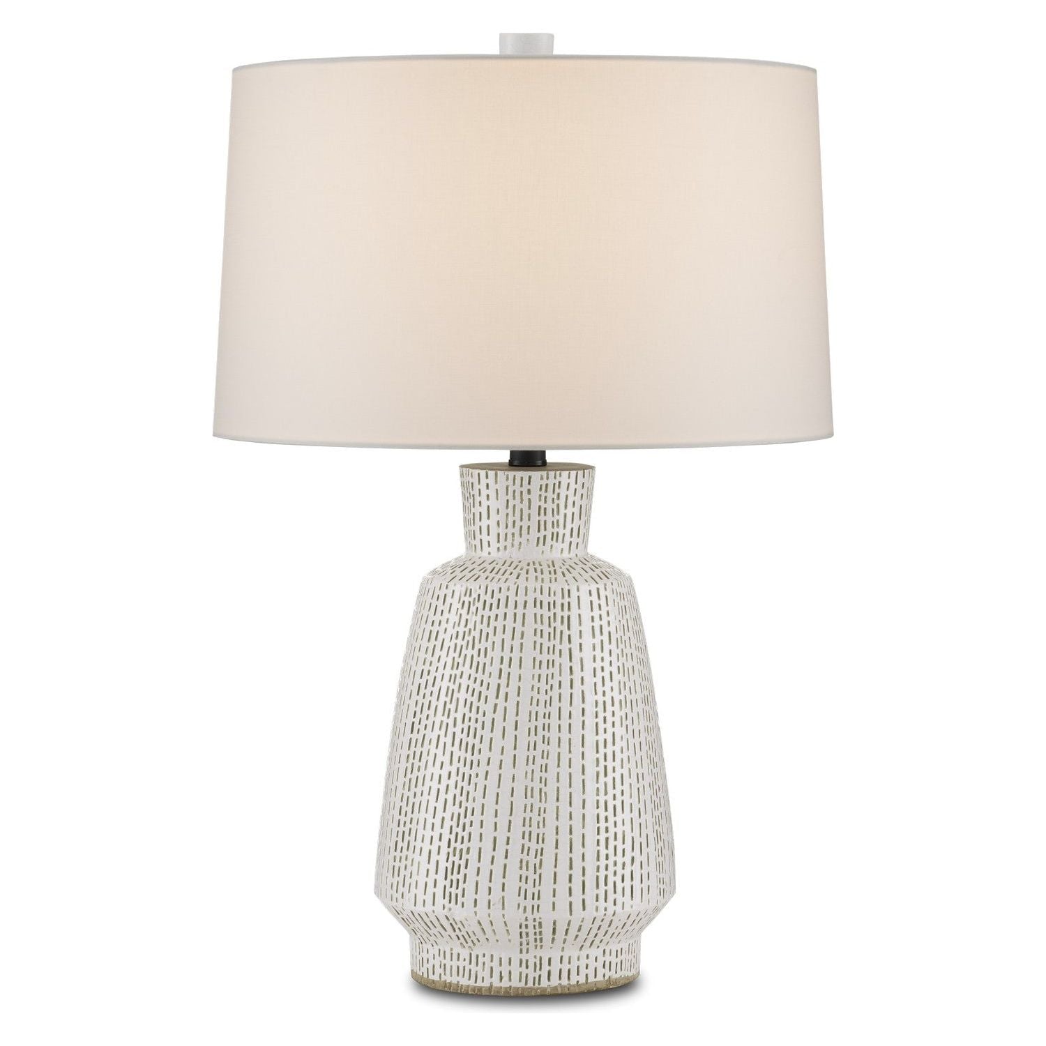 Currey and Company - 6000-0848 - One Light Table Lamp - Dash - White/Green