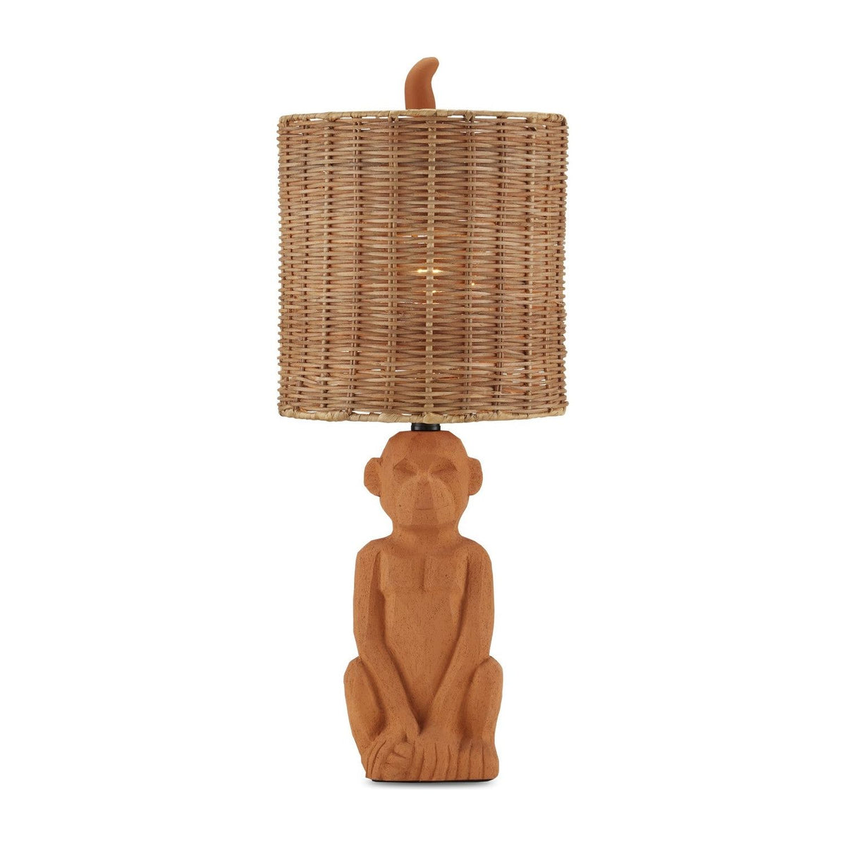 Currey and Company - 6000-0850 - One Light Table Lamp - King Louie - Terracotta