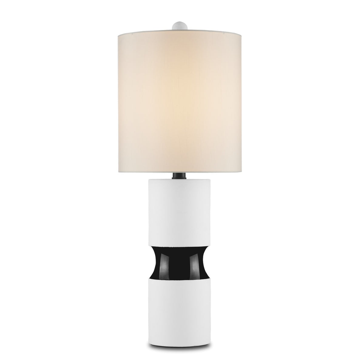 Currey and Company - 6000-0856 - One Light Table Lamp - Althea - Off-White/Black