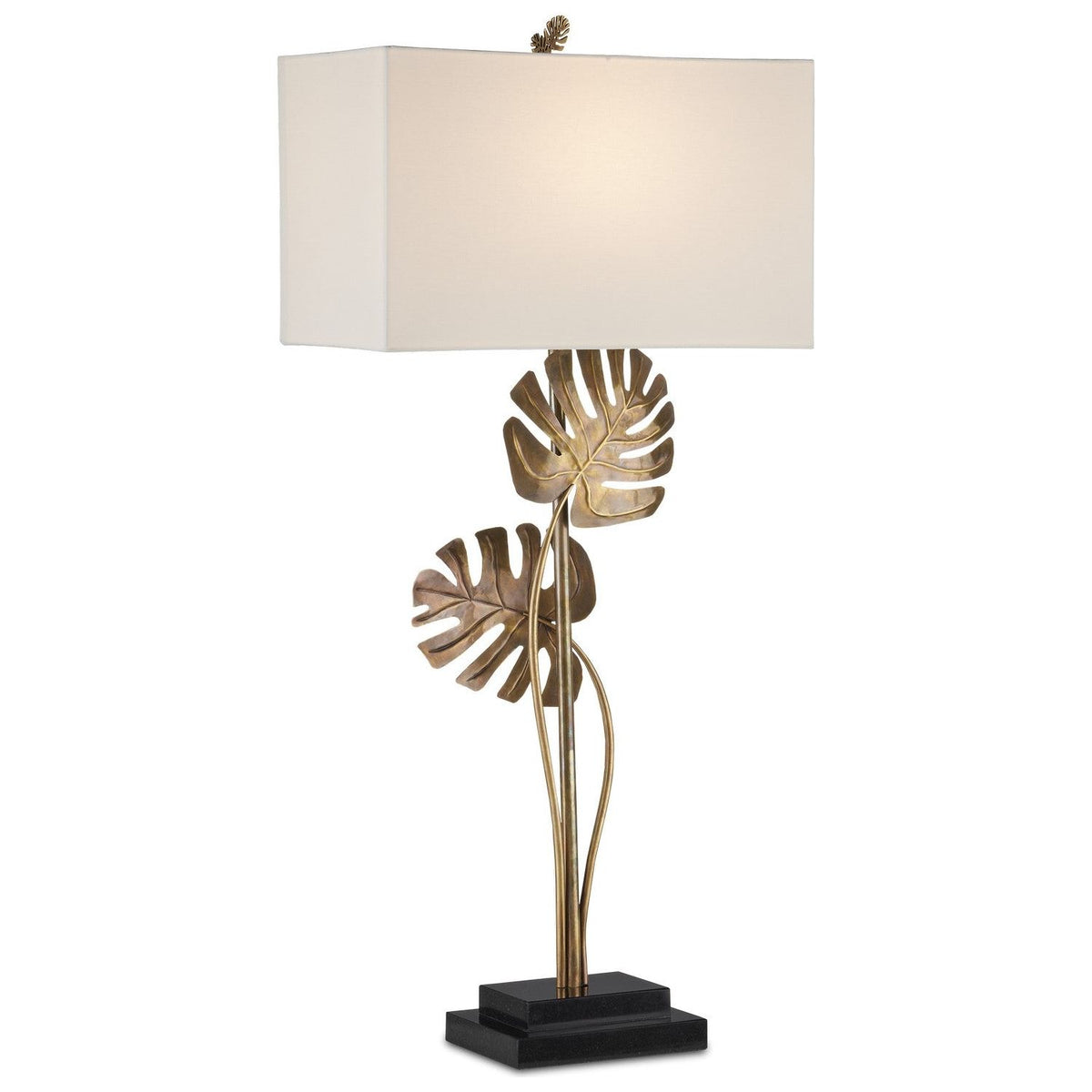 Currey and Company - 6000-0881 - One Light Table Lamp - Heirloom - Antique Brass/Black