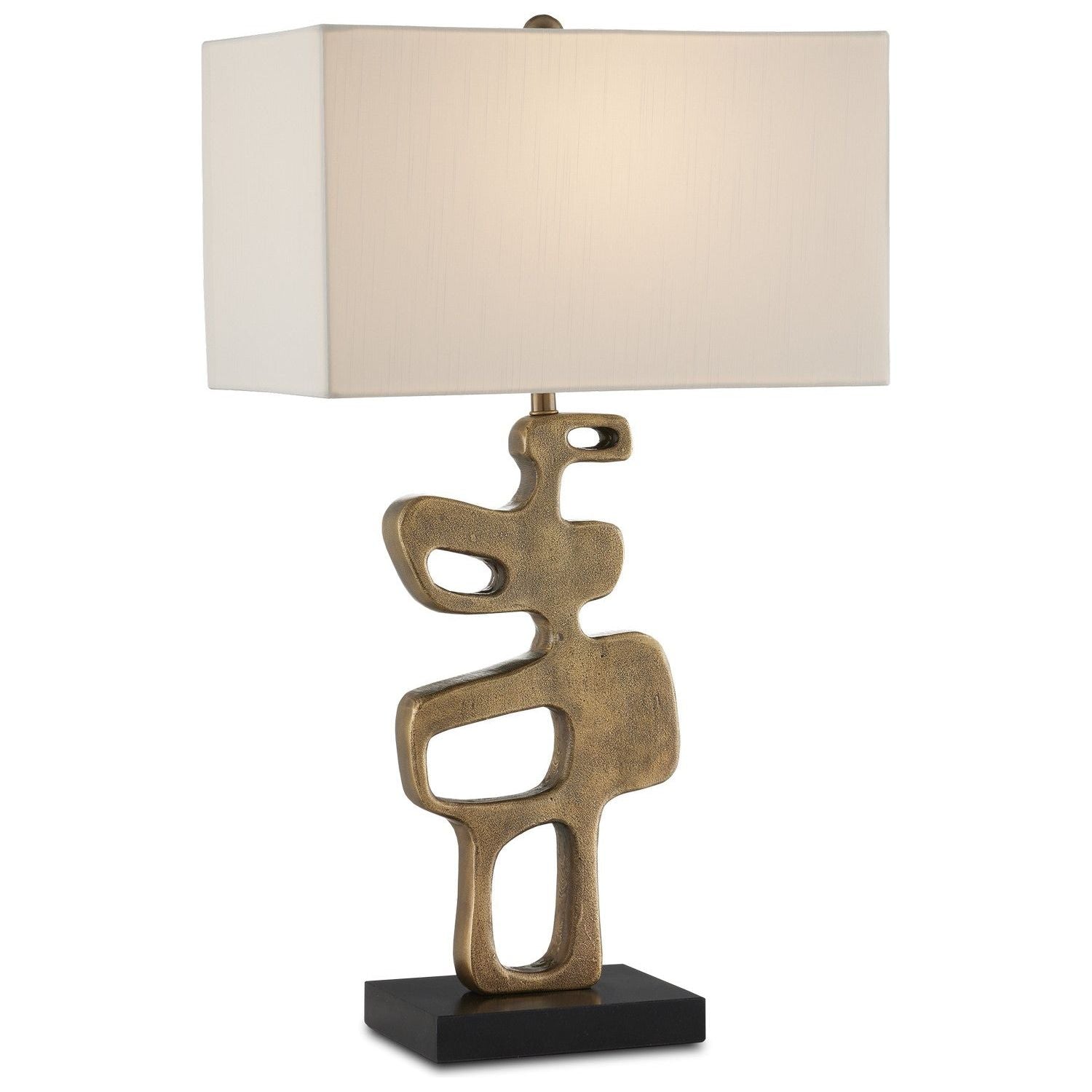 Currey and Company - 6000-0884 - One Light Table Lamp - Mithra - Antique Brass/Black