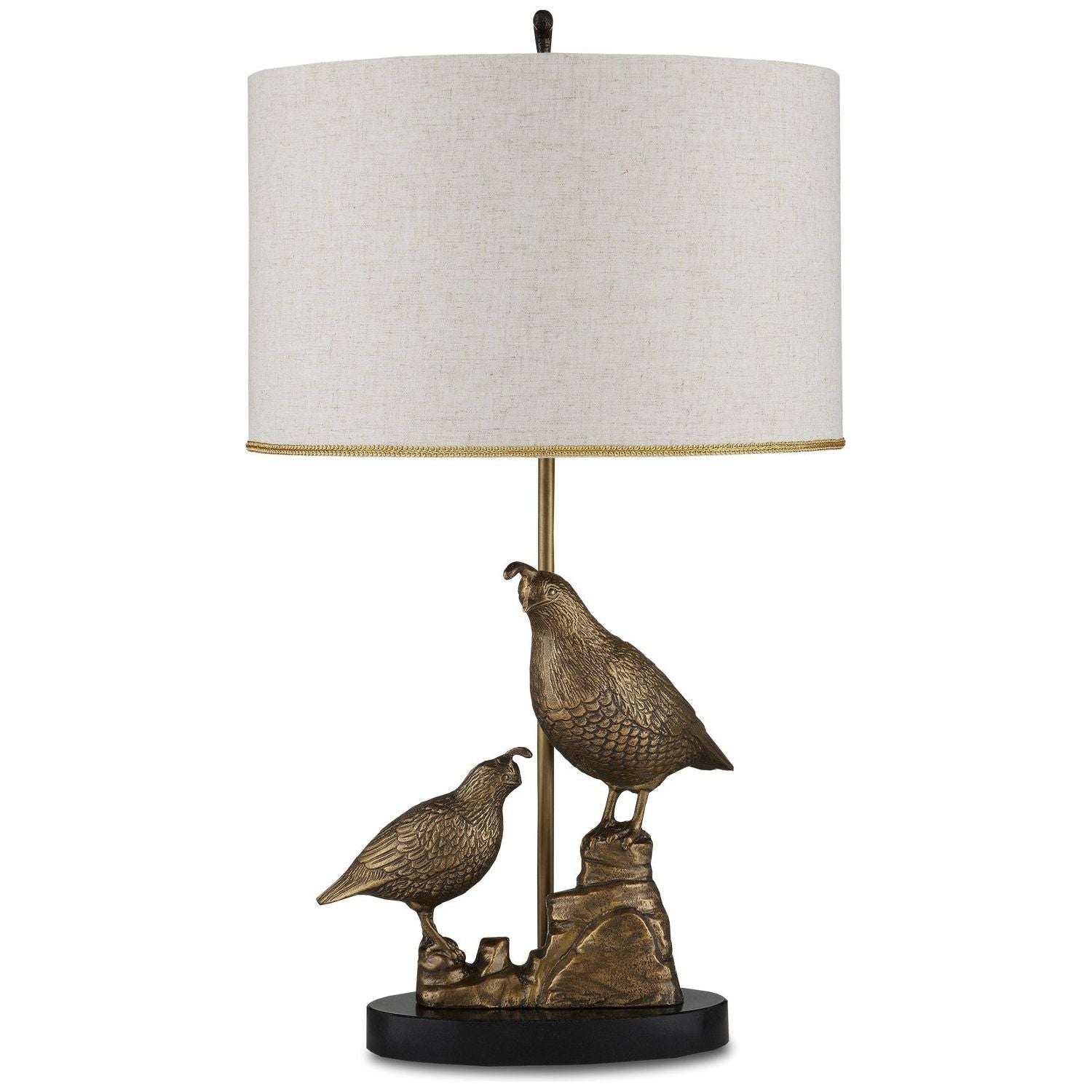 Currey and Company - 6000-0886 - One Light Table Lamp - Marjorie Skouras - Antique Brass/Black