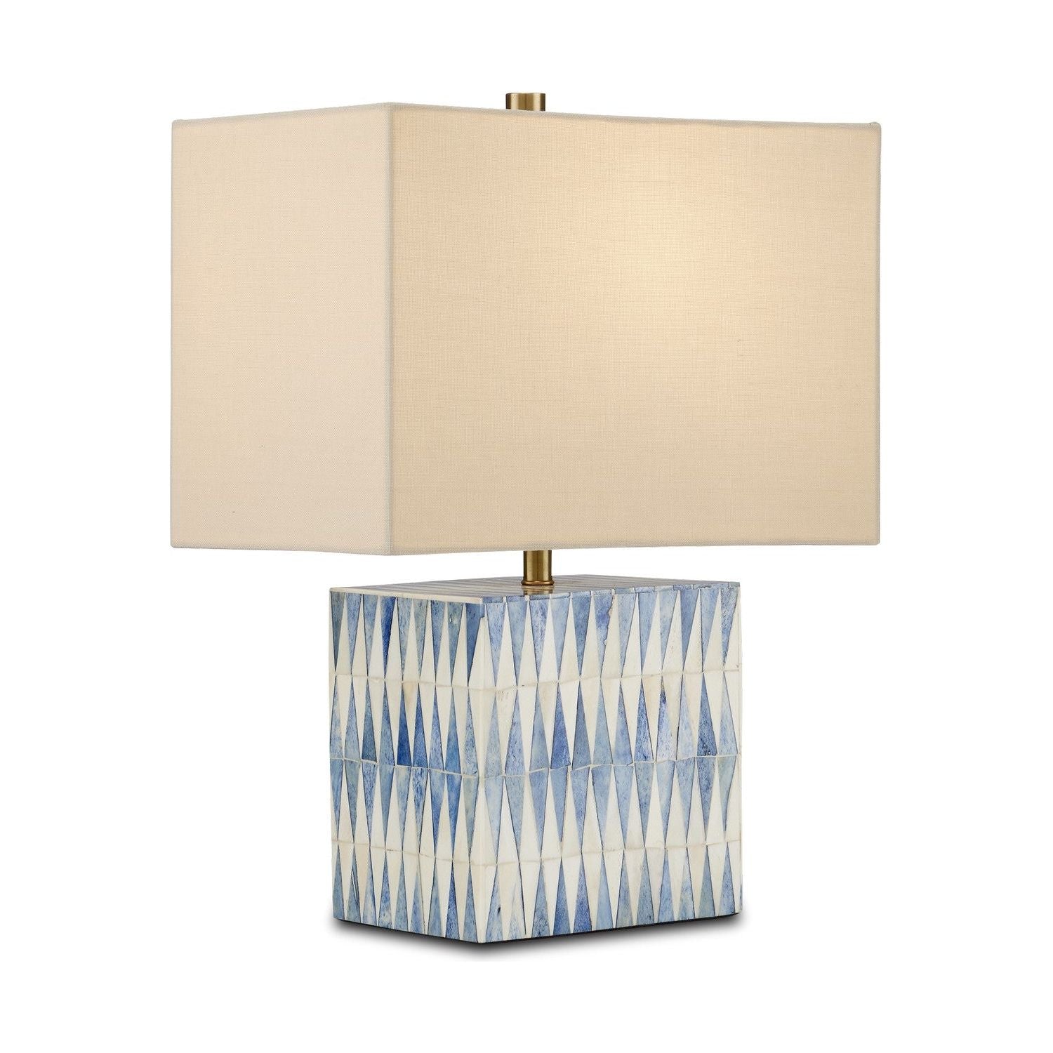 Currey and Company - 6000-0887 - One Light Table Lamp - Nadene - Blue/White