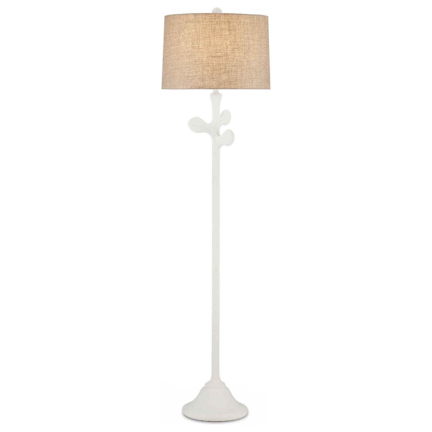 Currey and Company - 8000-0133 - One Light Floor Lamp - Charny - Gesso White