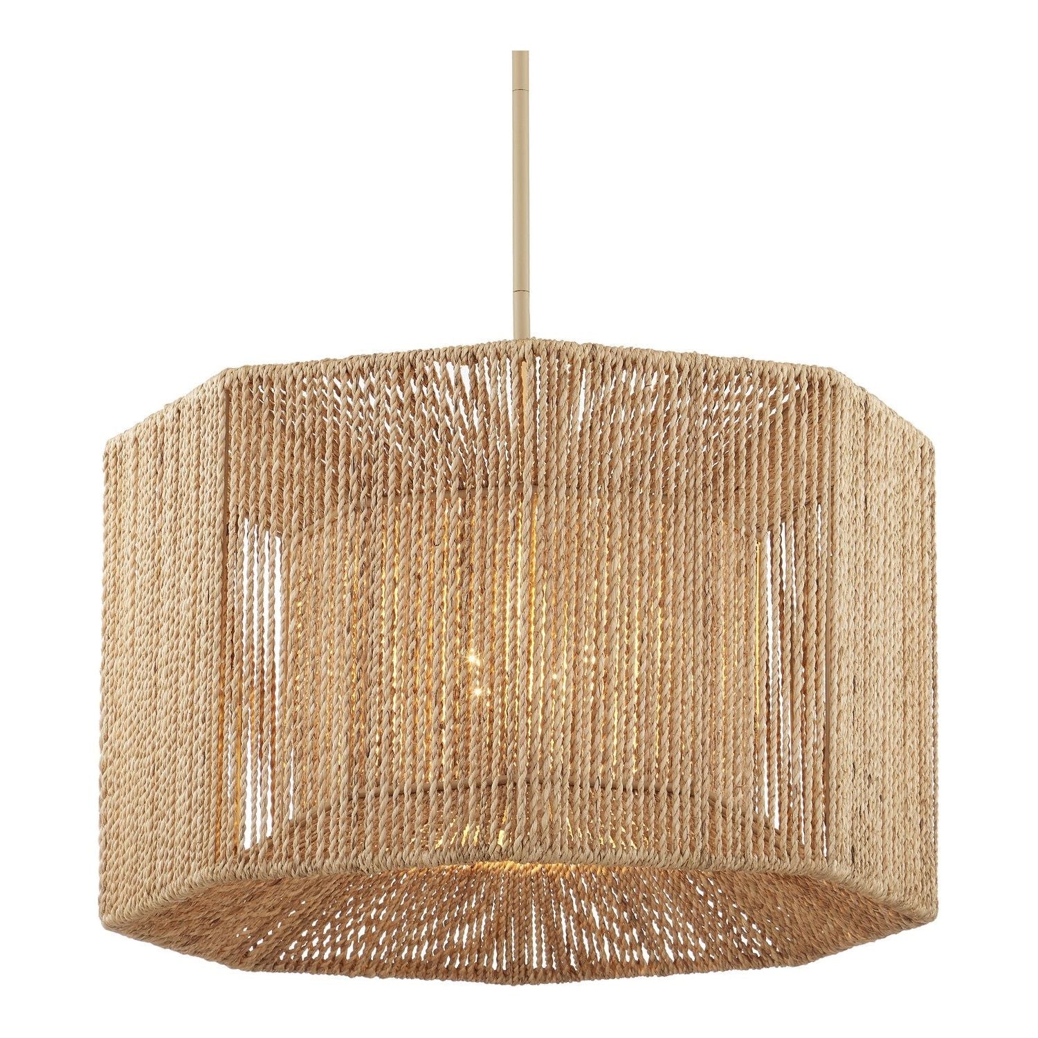 Currey and Company - 9000-1101 - Four Light Chandelier - Mereworth - Beige/Natural