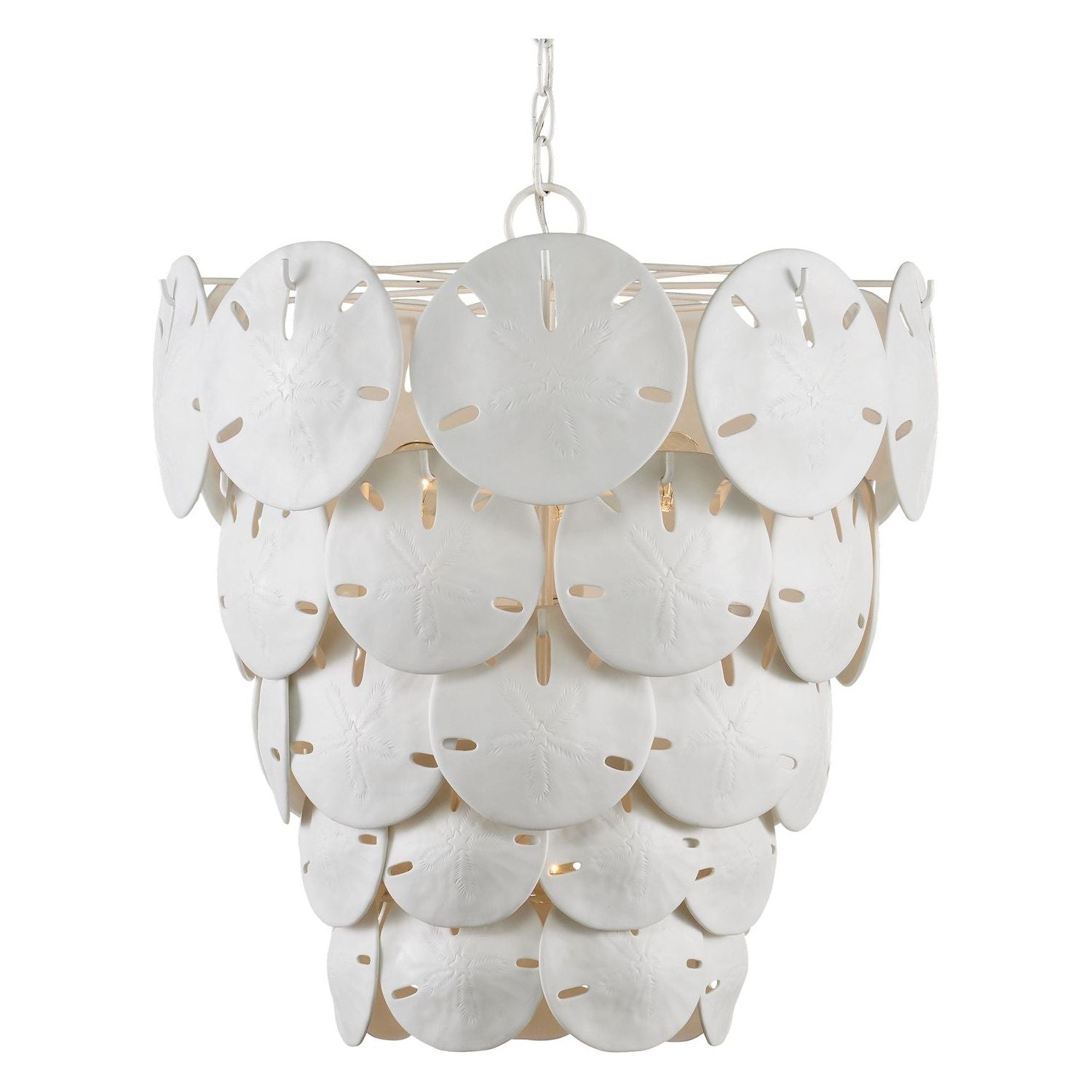 Currey and Company - 9000-1113 - Five Light Chandelier - Marjorie Skouras - Sugar White/White