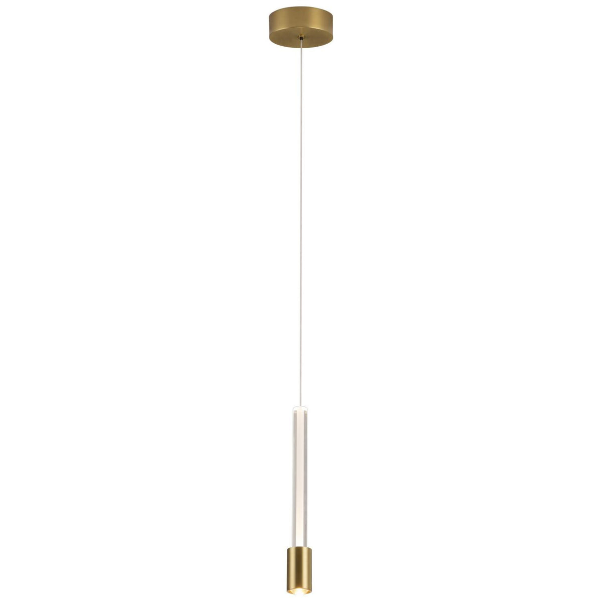 PageOne - PP121715-AB - LED Pendant - Fluorescence - Antique Brass