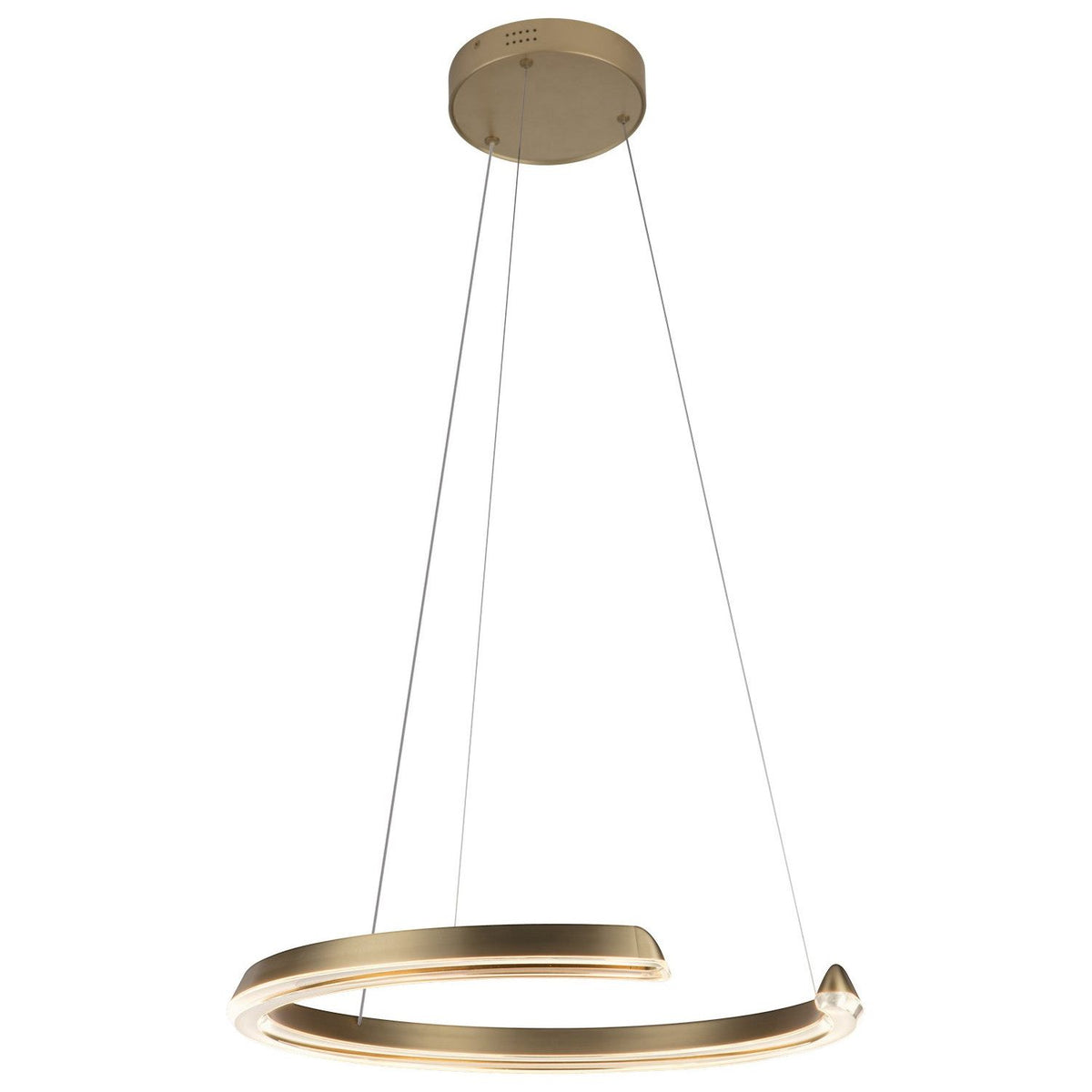 PageOne - PP121823-SAB - LED Pendant - Solaire - Satin Antique Brass