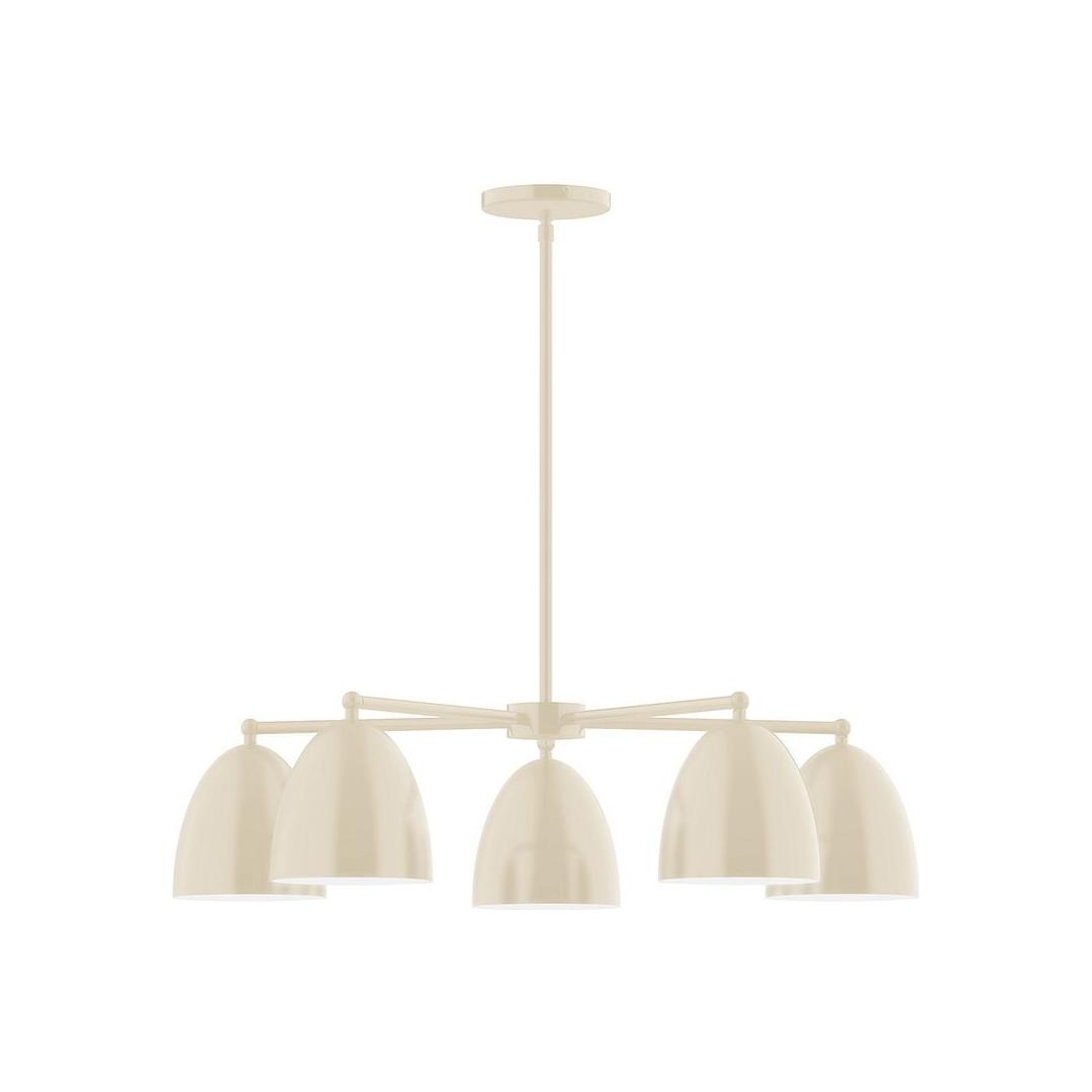 Montclair Light Works - CHC417-16 - Five Light Chandelier - J-Series - Cream