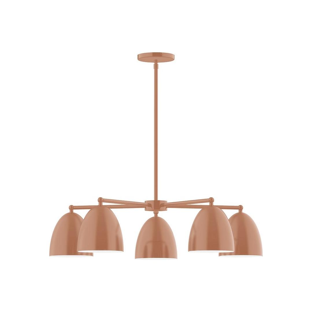 Montclair Light Works - CHC417-19 - Five Light Chandelier - J-Series - Terracotta