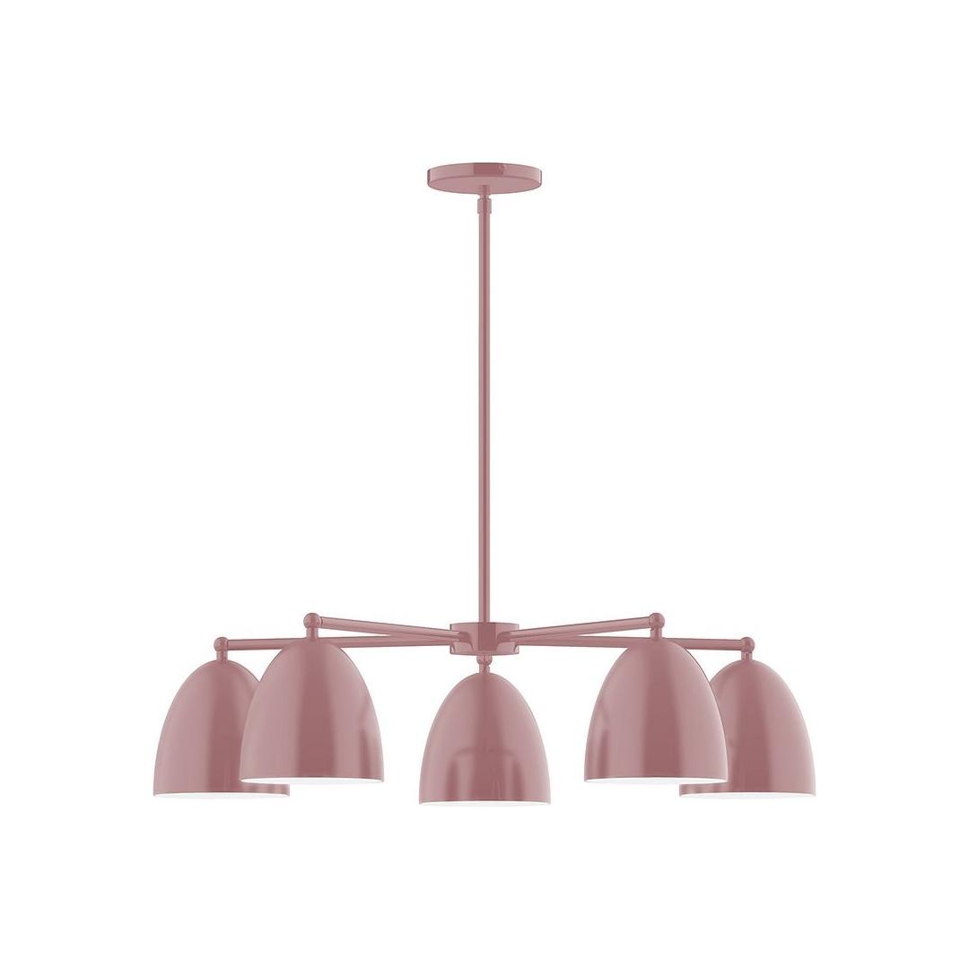 Montclair Light Works - CHC417-20 - Five Light Chandelier - J-Series - Mauve