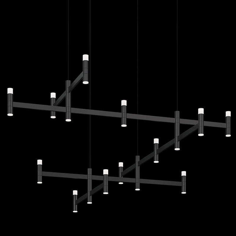 Sonneman - 1788.25 - LED Pendant - Systema Staccato - Satin Black