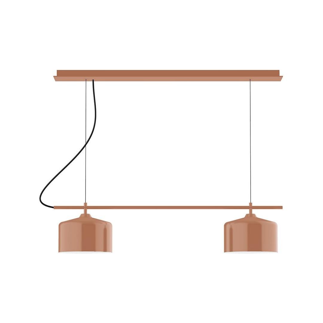 Montclair Light Works - CHE419-19 - Two Light Linear Chandelier - Axis - Terracotta