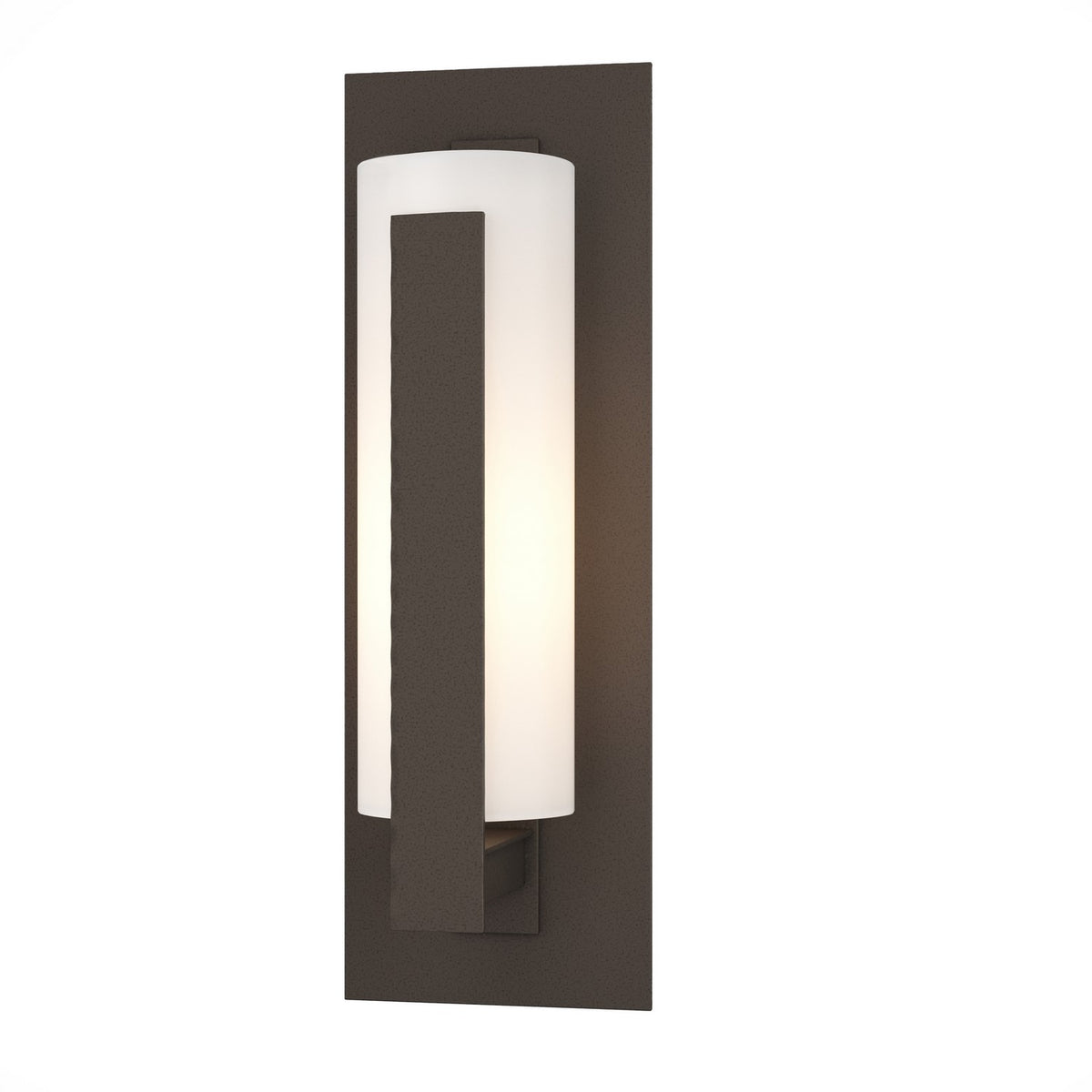 Hubbardton Forge - 307285-SKT-77-GG0066 - One Light Outdoor Wall Sconce - Vertical Bar - Coastal Dark Smoke