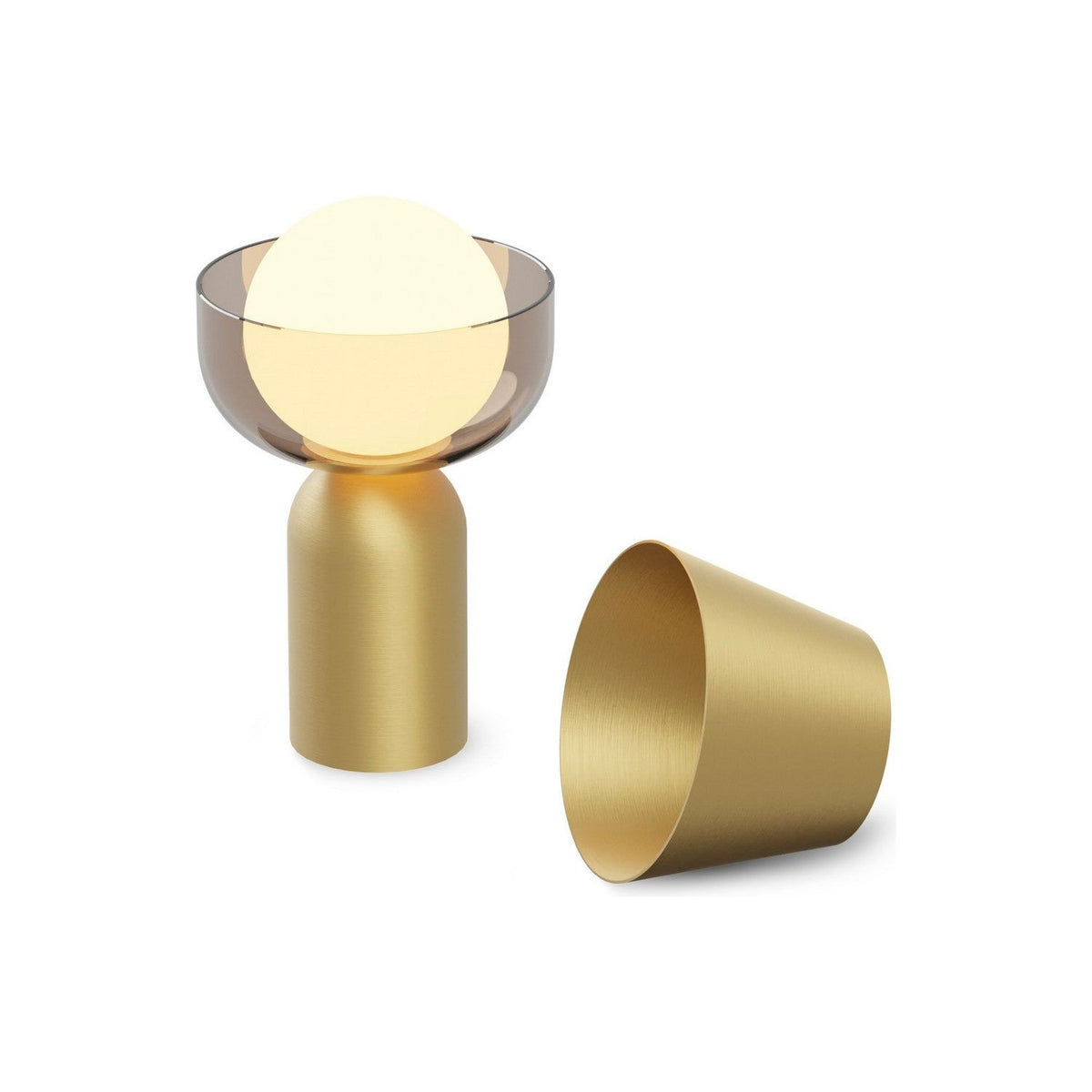 Koncept - GUY-BRS+BDGY - LED Lantern - Guy - Brass