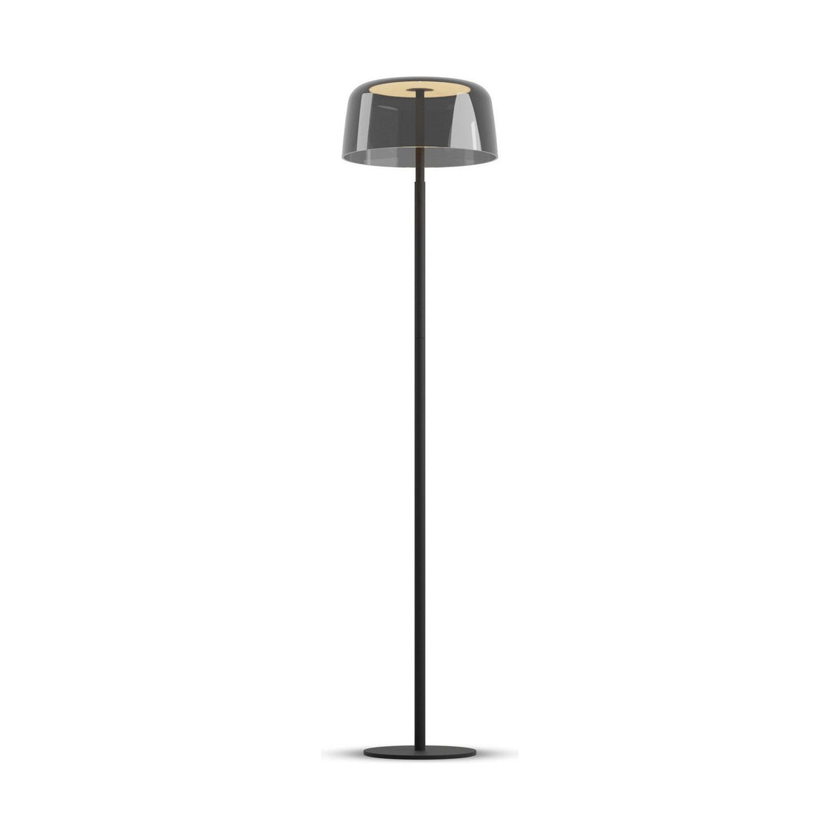 Koncept - YUF-SW-MTB+SDGY - LED Floor Lamp - Yurei - Matte Black