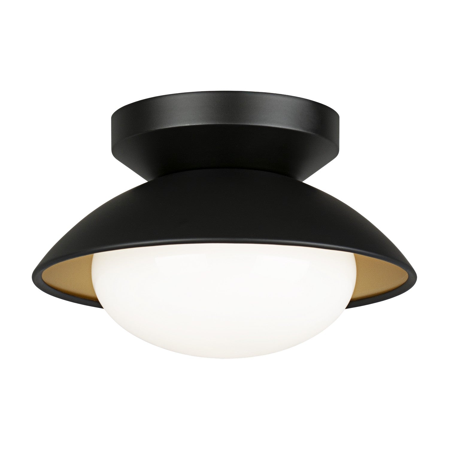 Matteo Canada - M13101BKOP - One Light Ceiling Mount - Hatley - Black