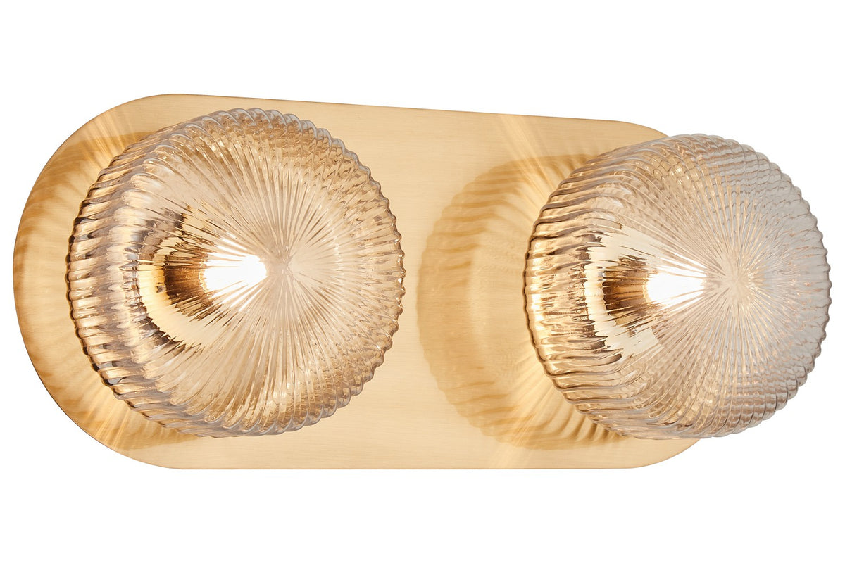 Matteo Canada - S01302AGCL - LED Wall Sconce - Knobbel - Aged Gold Brass