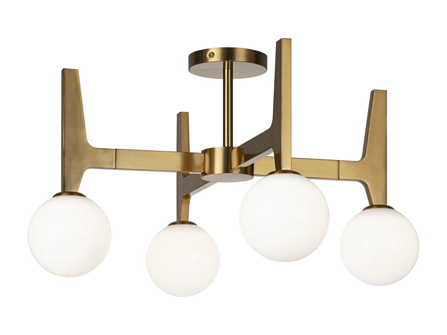 Matteo Canada - X34904AGOP - LED Ceiling Mount - Scriben - Aged Gold Brass