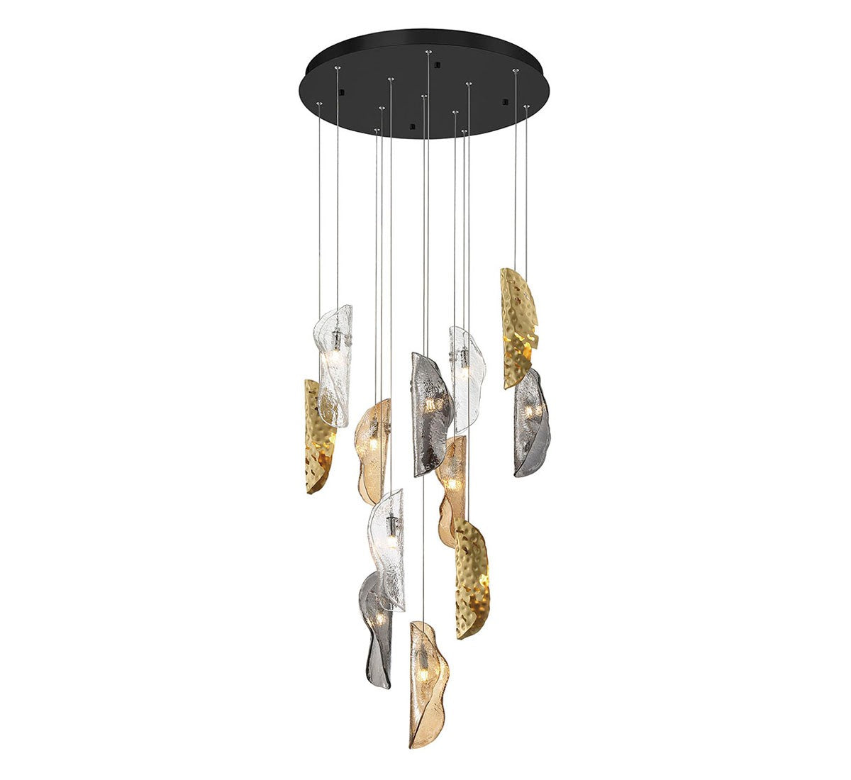 Lib & Co. Canada - 10164-024-02 - LED Chandelier - Sorrento - Black