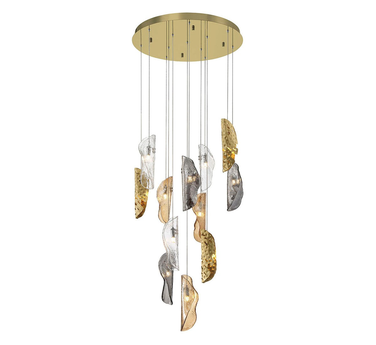 Lib & Co. Canada - 10164-024-07 - LED Chandelier - Sorrento - Gold