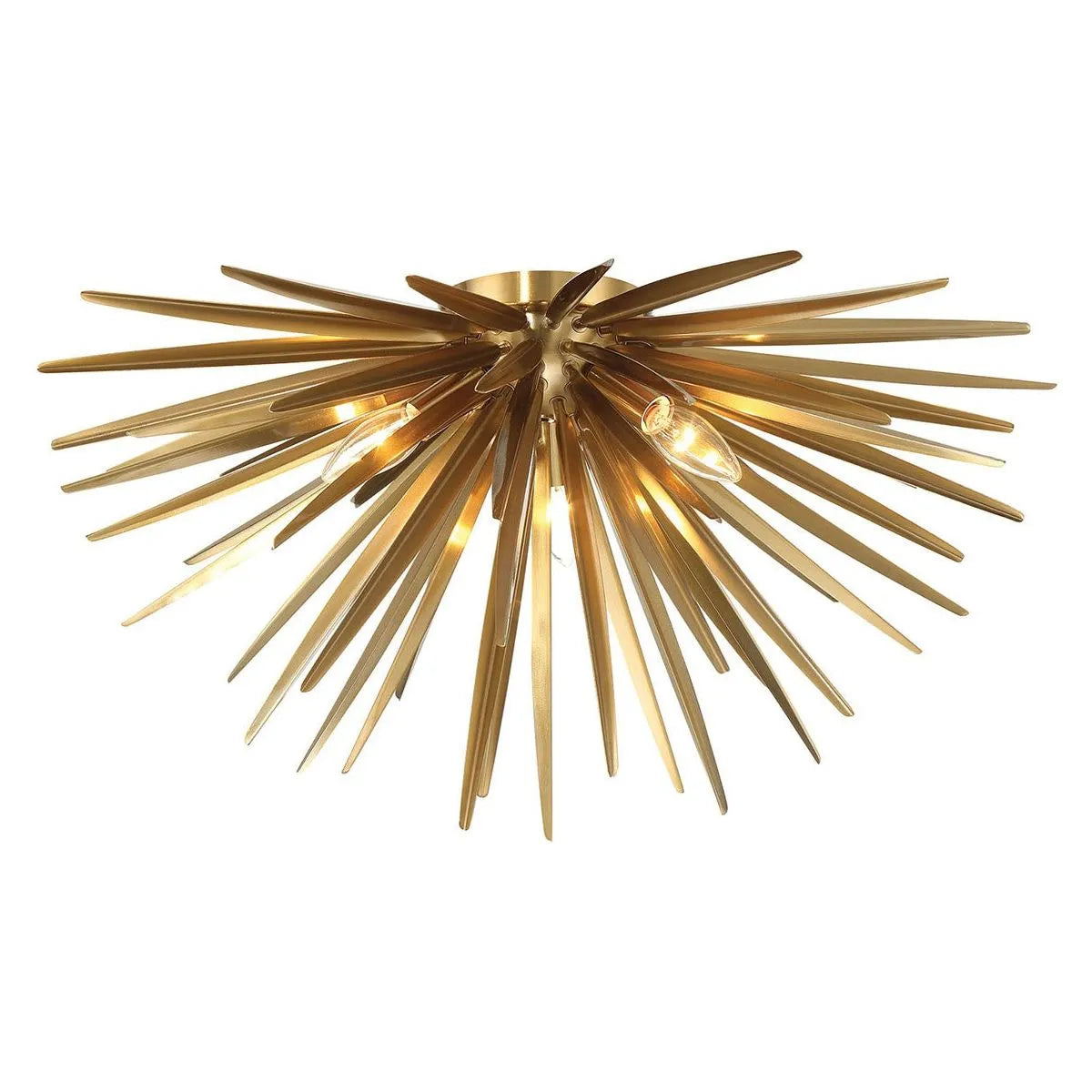 Lib & Co. Canada - 12058-05 - Three Light Ceiling Mount - Trapani - Soft Brass