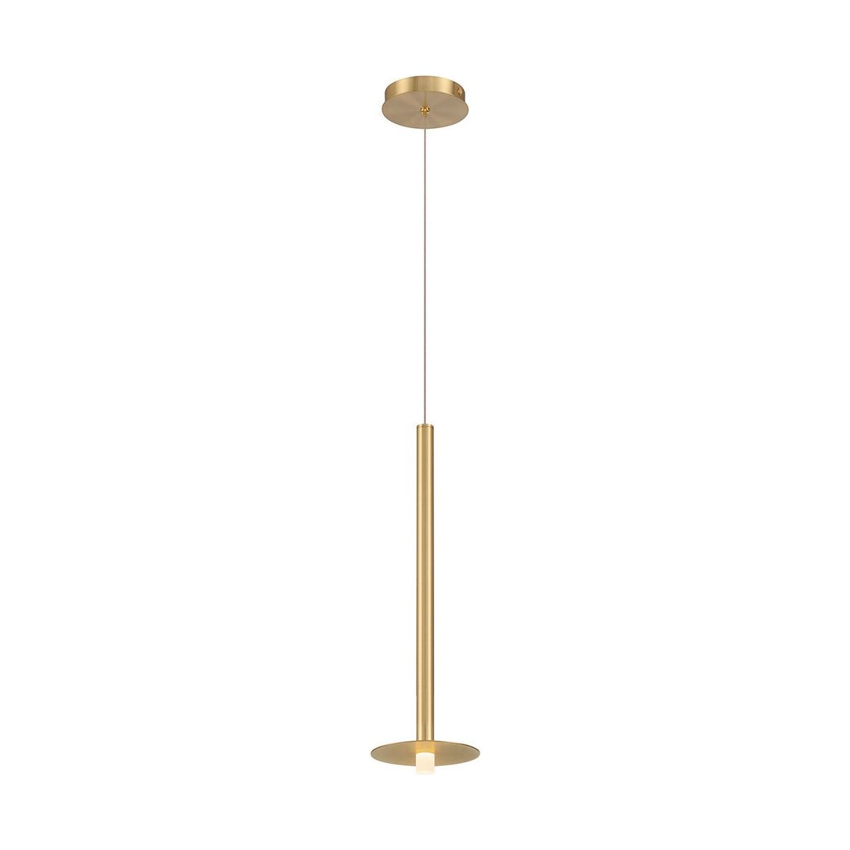 Lib & Co. Canada - 12103-07 - LED Pendant - Piatto - Plated Brushed Gold